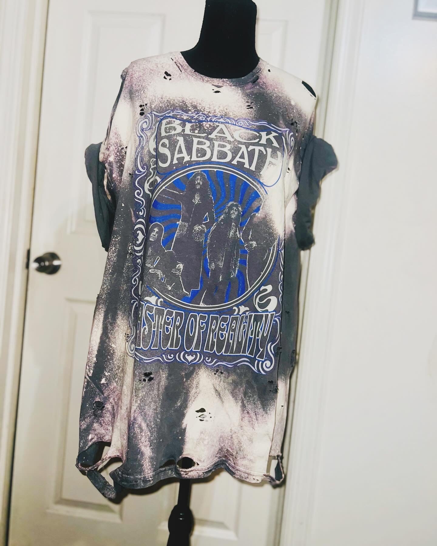 Black Sabbath Oversized Distressed Tee