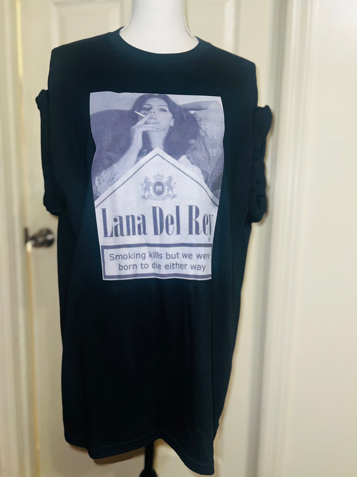 Lana Del Rey Born to Die Oversized Distressed Tee