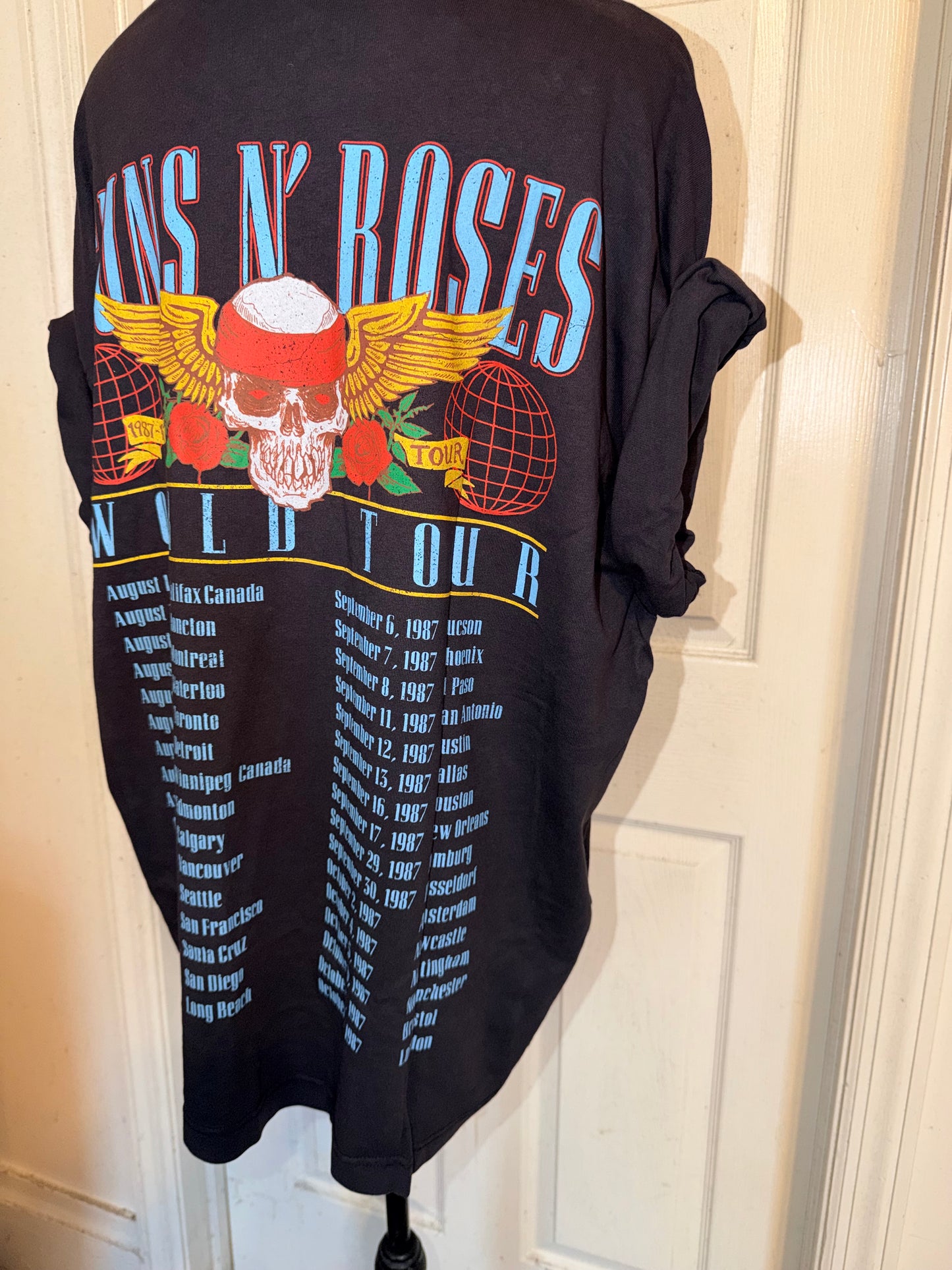 Guns N’ Roses Double Sided Oversized Distressed Tee