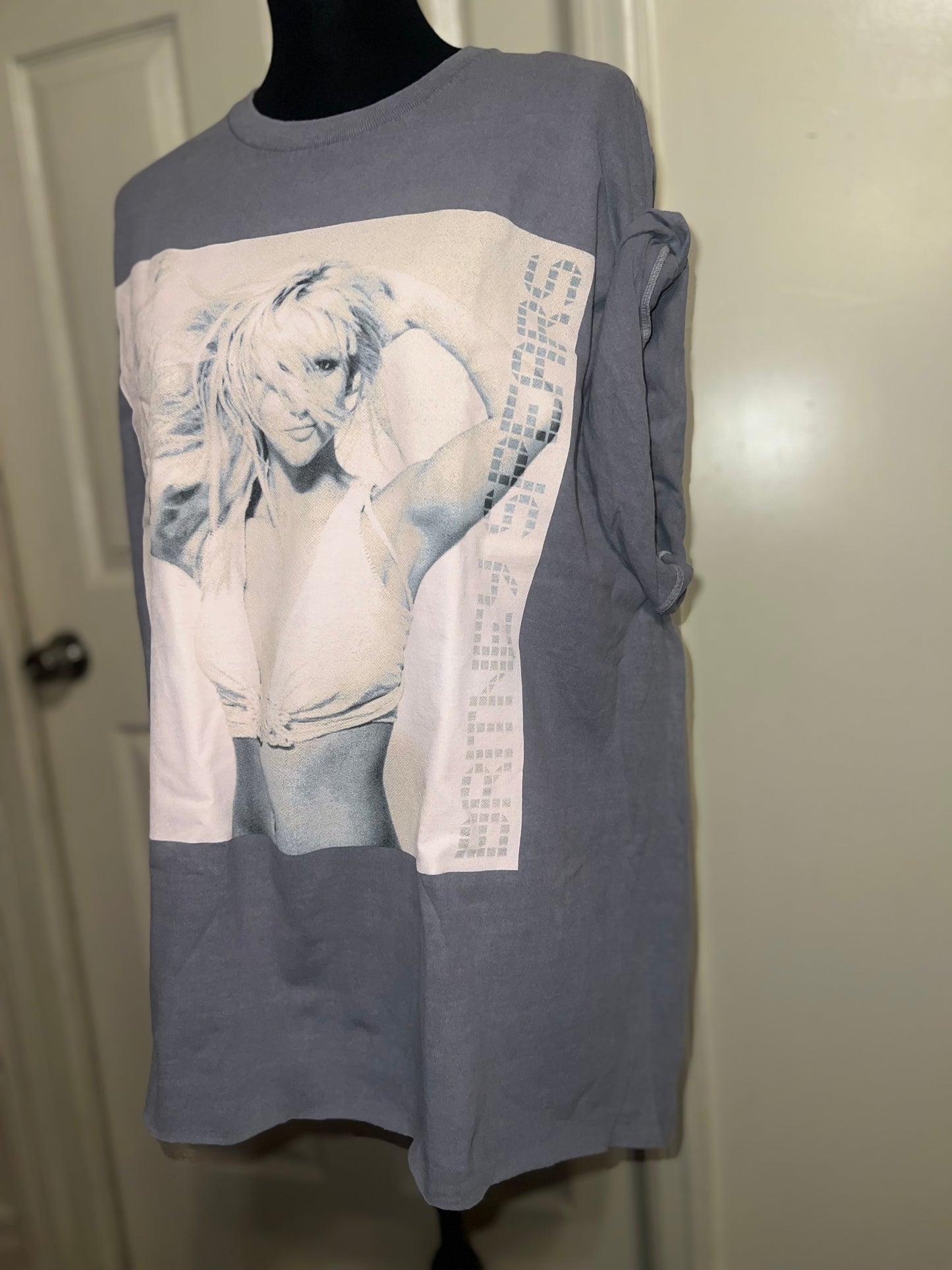 Britney Spears Oversized Distressed Tee