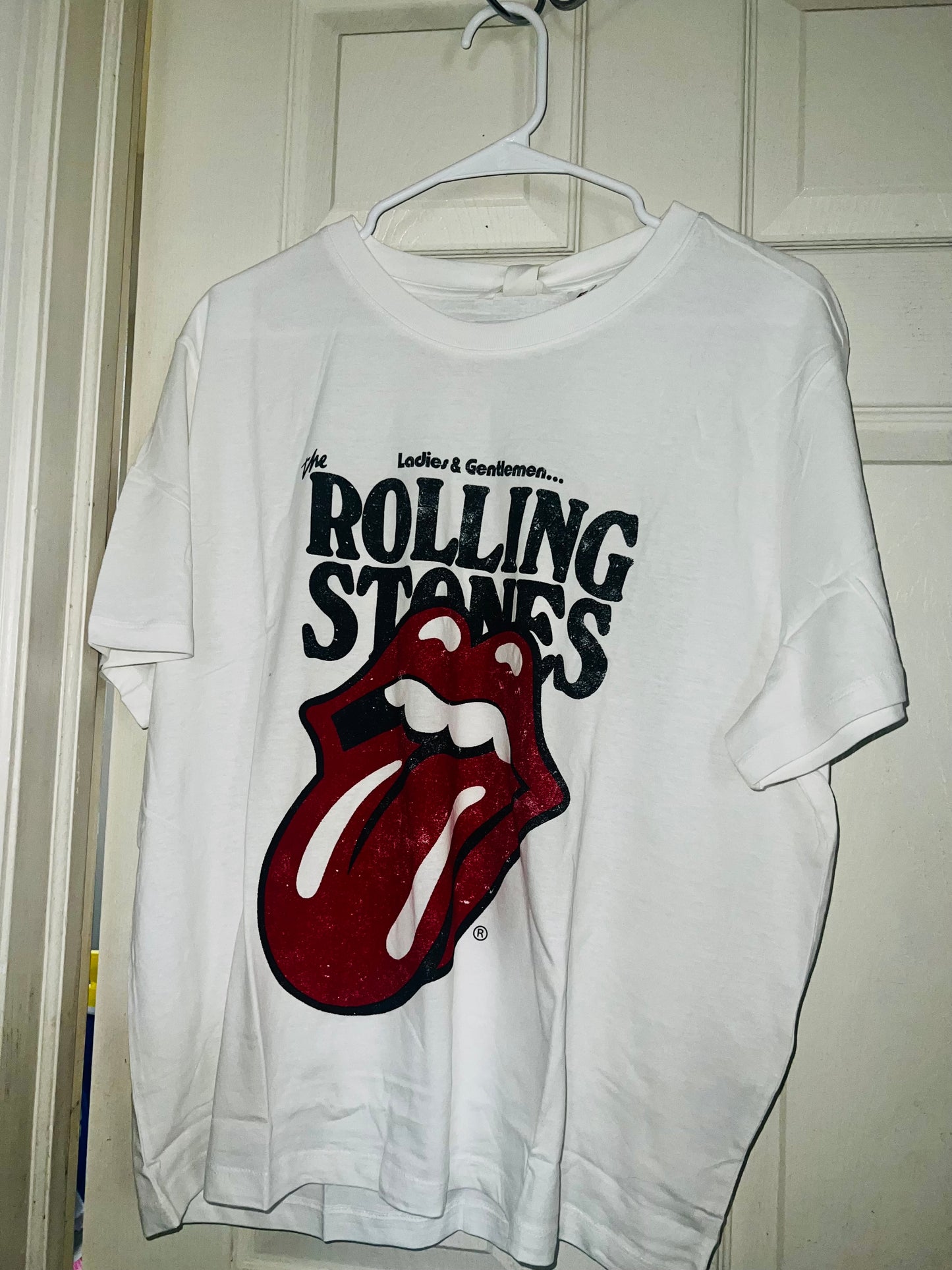 The Rolling Stones White Oversized Tee