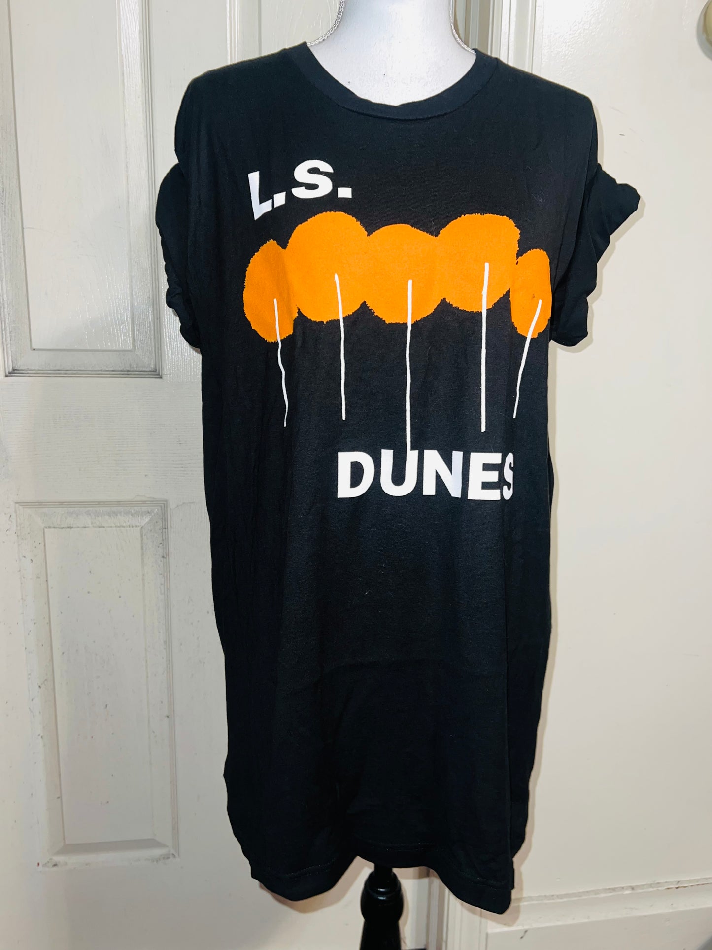 L.S. Dunes Oversized Distressed Tee