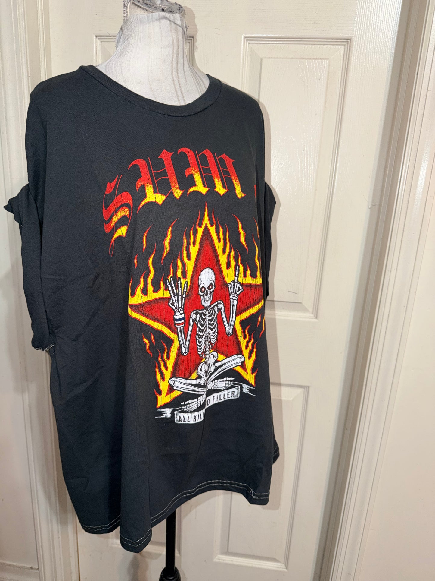 Sum 41 Double Sided Oversized Distressed Tee