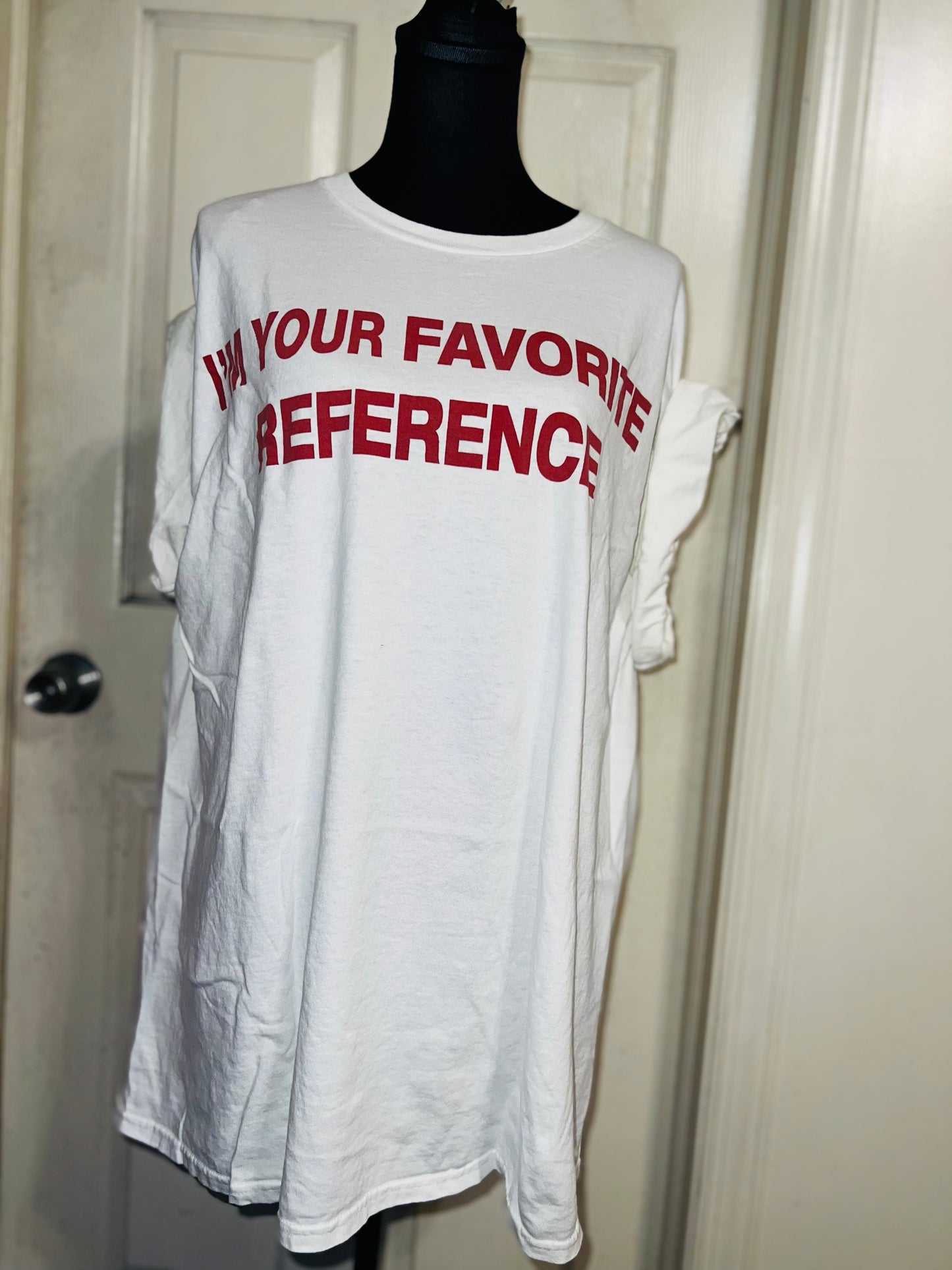 Charli XCX Favorite Reference Oversized Distressed Tee