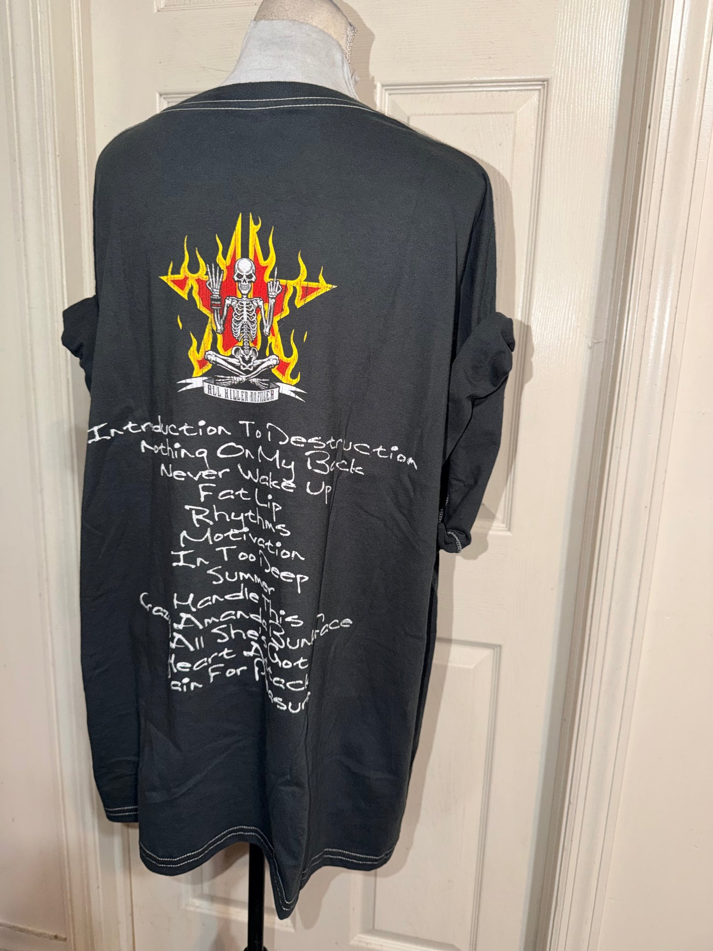 Sum 41 Double Sided Oversized Distressed Tee