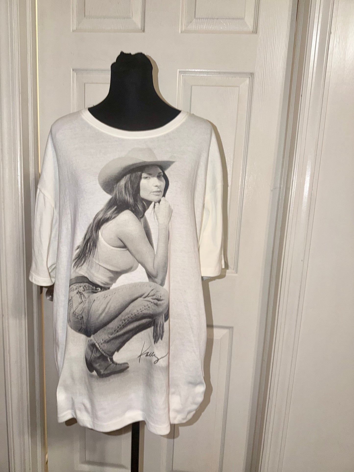 Kasey Musgraves Oversized Distressed Tee