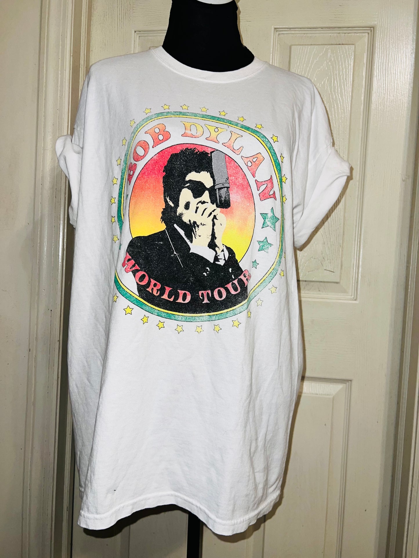 Bob Dylan Double Sided Oversized Distressed Tee