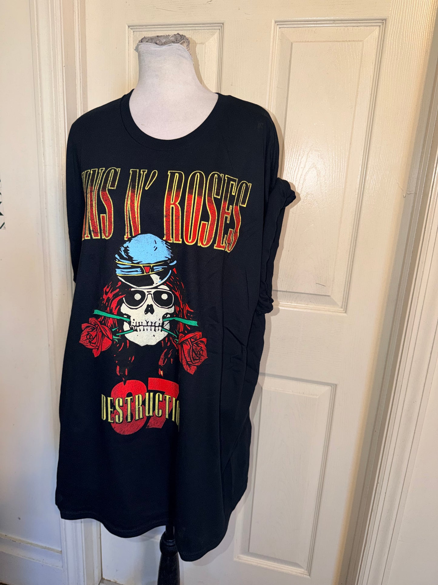 Guns N’ Roses Double Sided Oversized Distressed Tee
