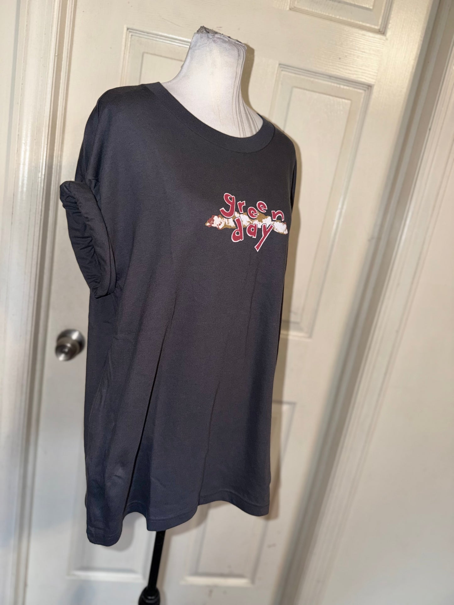 Green Day Double Sided Oversized Tee