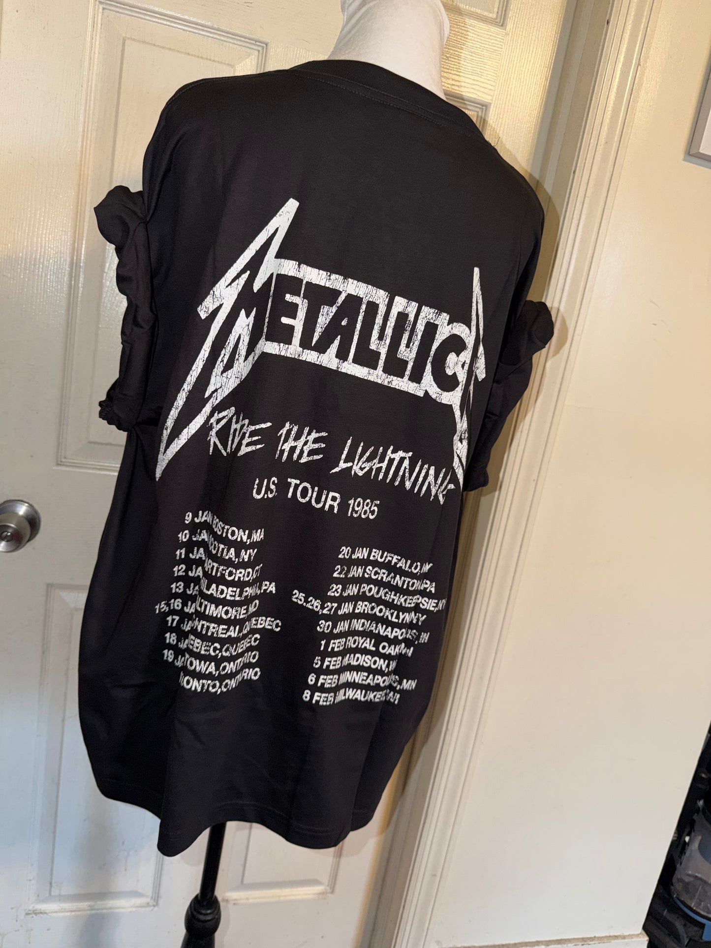 Metallica Double Sided Oversized Distressed Tee