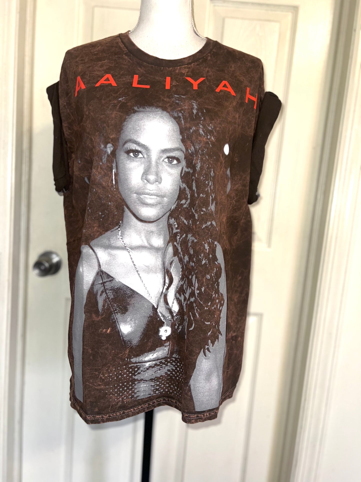 Aaliyah Oversized Distressed Tee