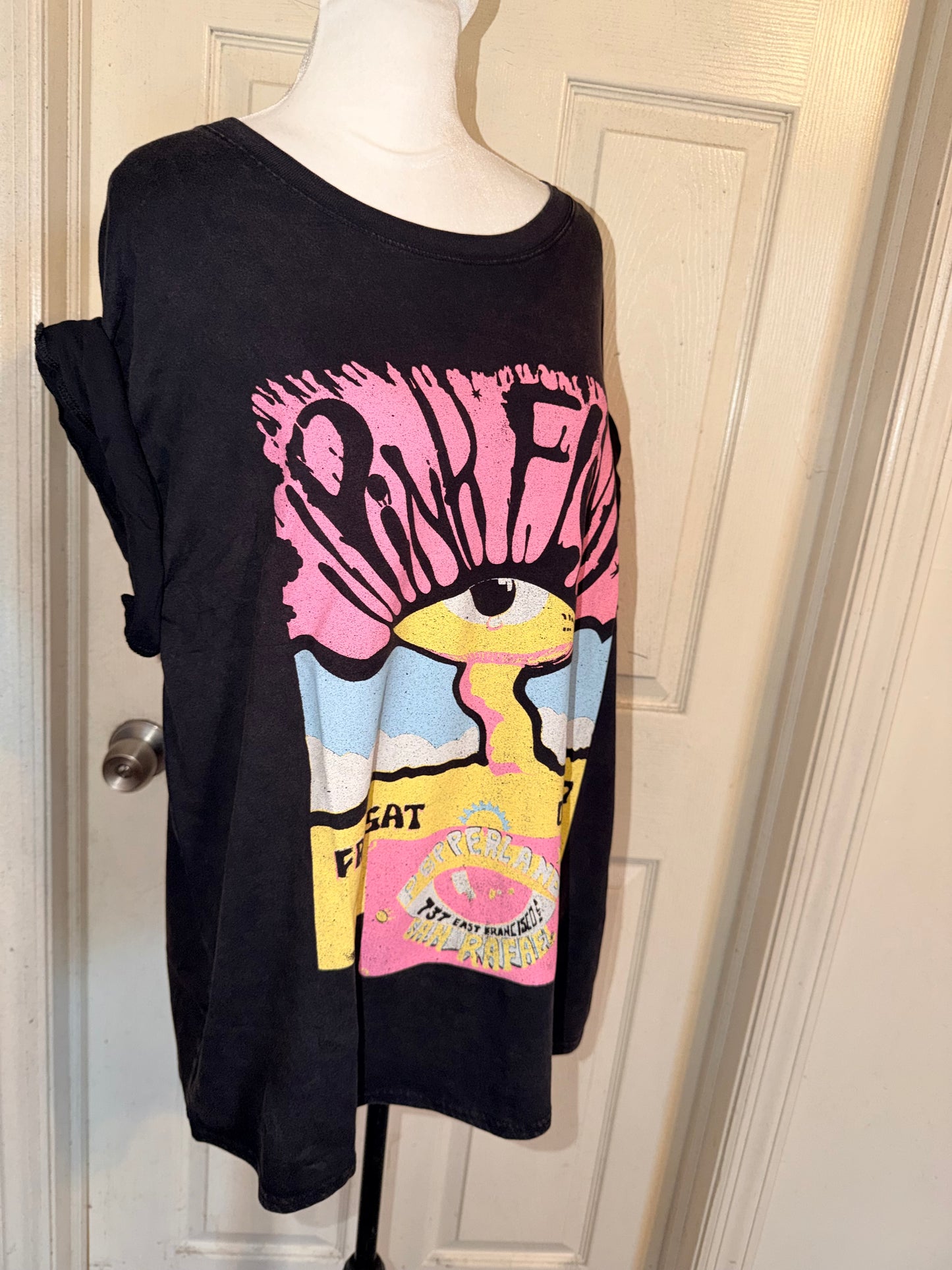 Pink Floyd Oversized Distressed Tee