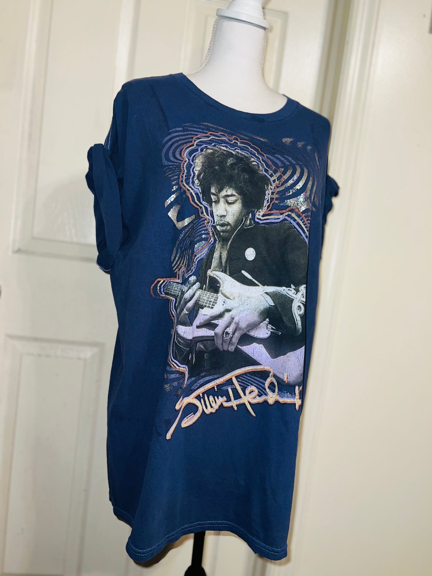 Jimi Hendrix Oversized Distressed Tee