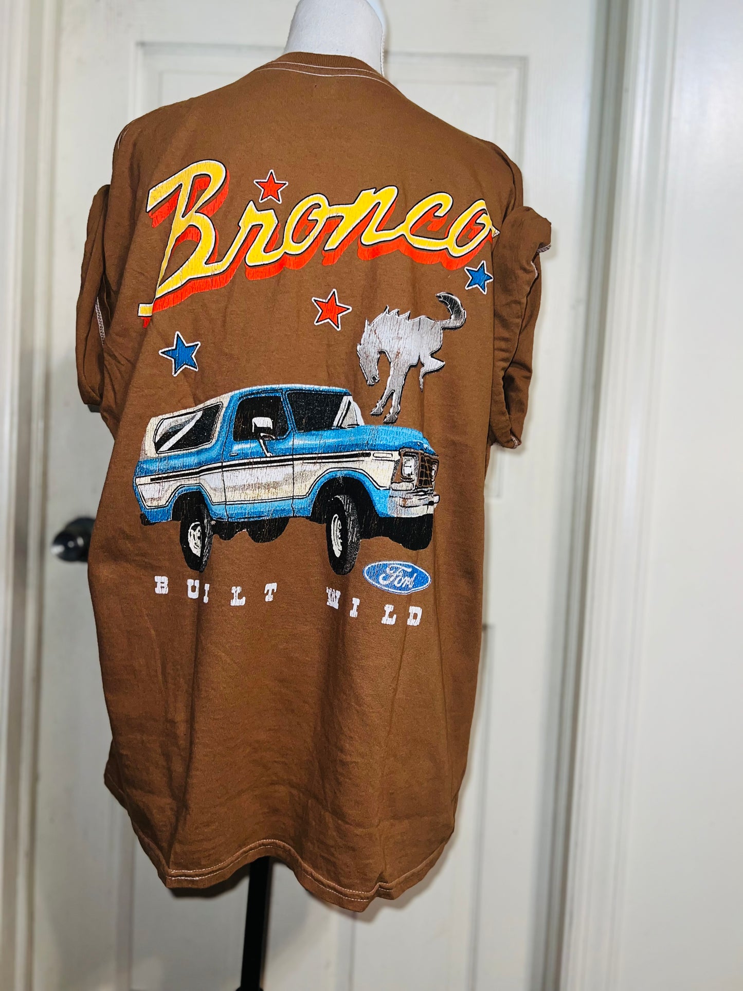 Ford Bronco Double Sided Oversized Distressed Tee