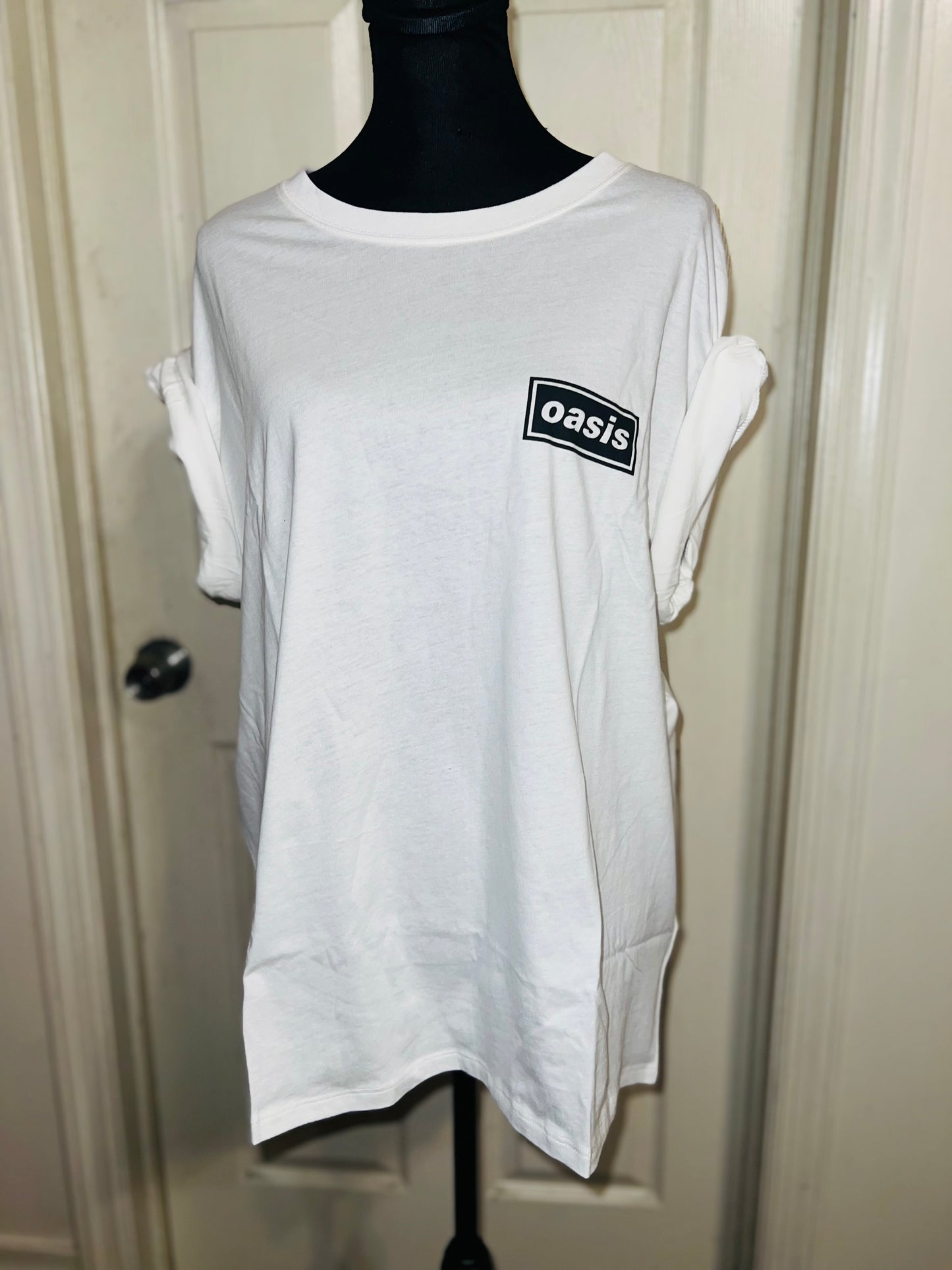 Oasis Double Sided Oversized Distressed Tee