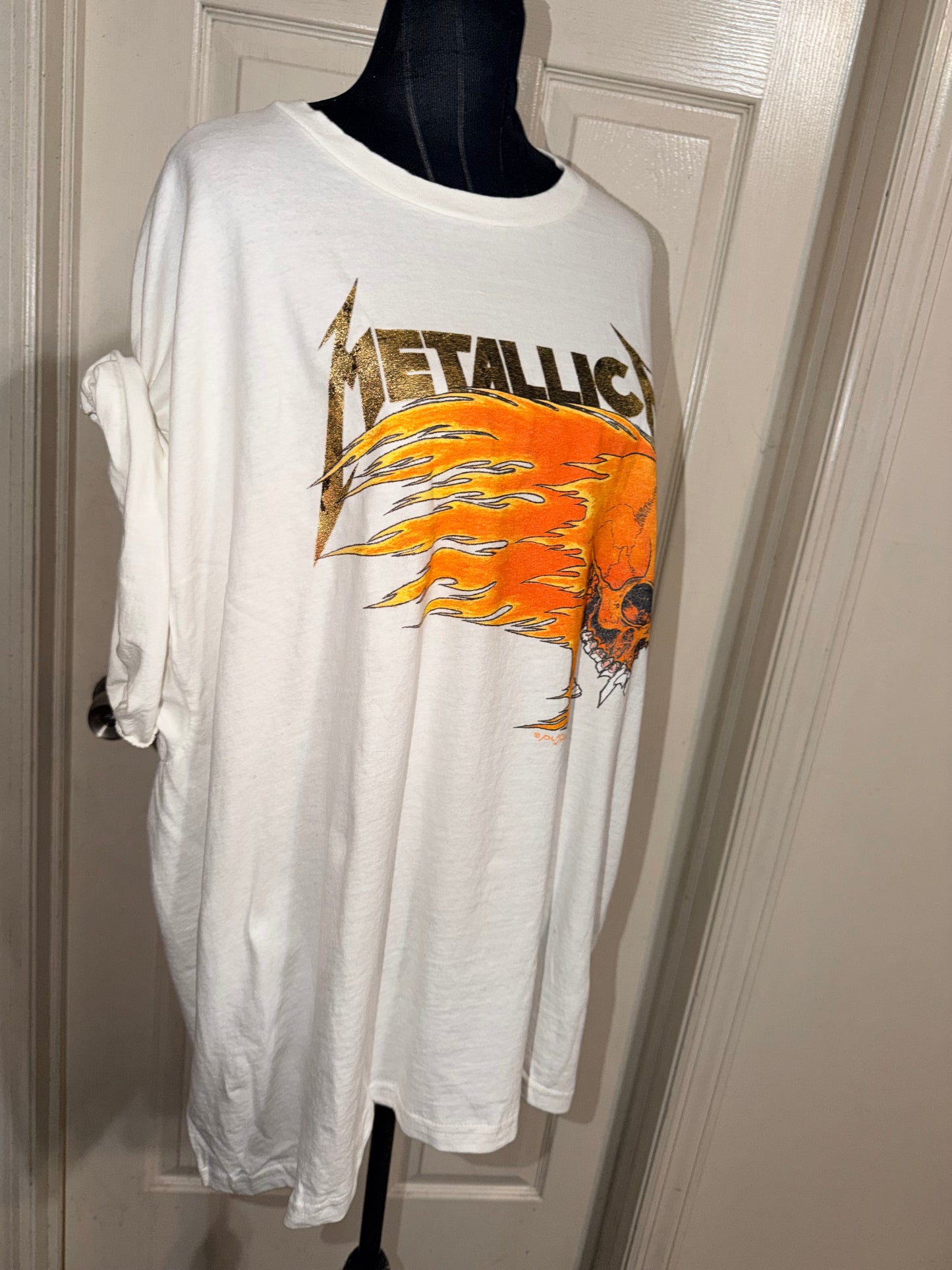 Metallica Double Sided Oversized Distressed Tee