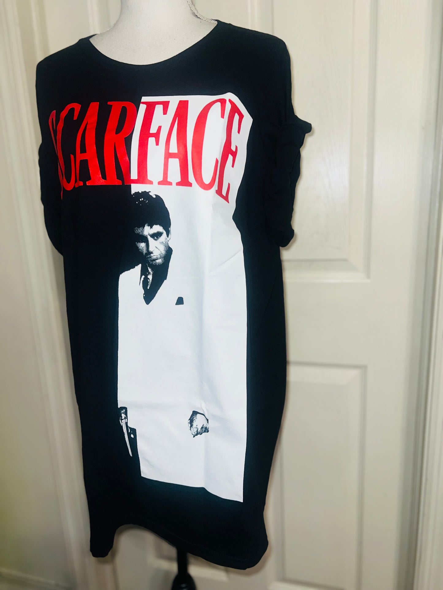 Scarface Oversized Distressed Tee