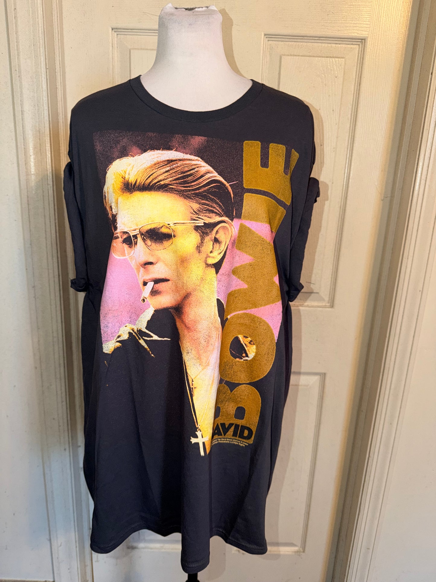 David Bowie Oversized Distressed Tee