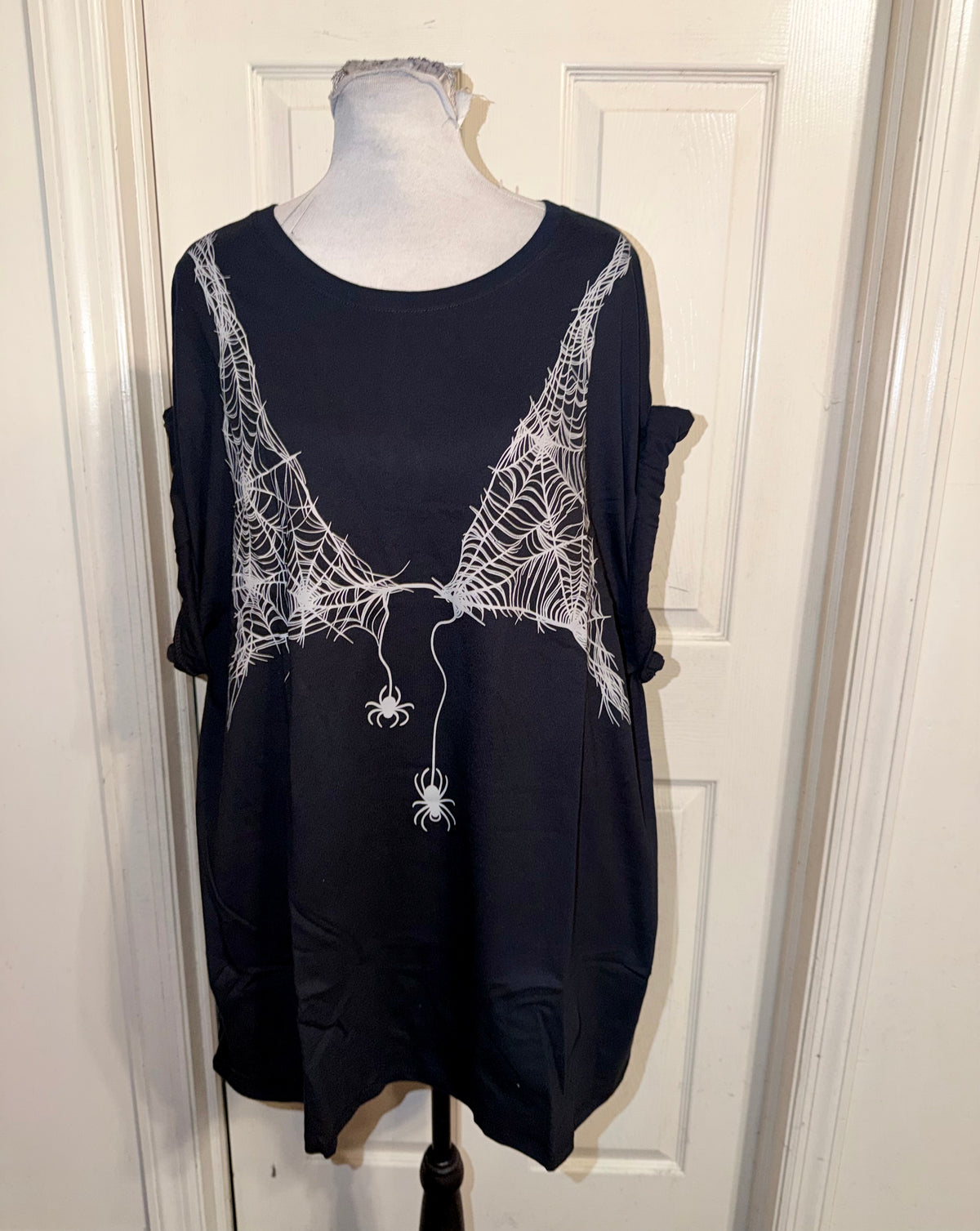 Halloween Spiderweb Oversized Tee