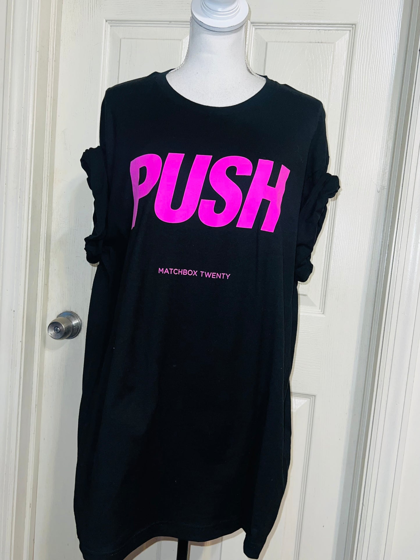 Matchbox Twenty Push Oversized Distressed Tee