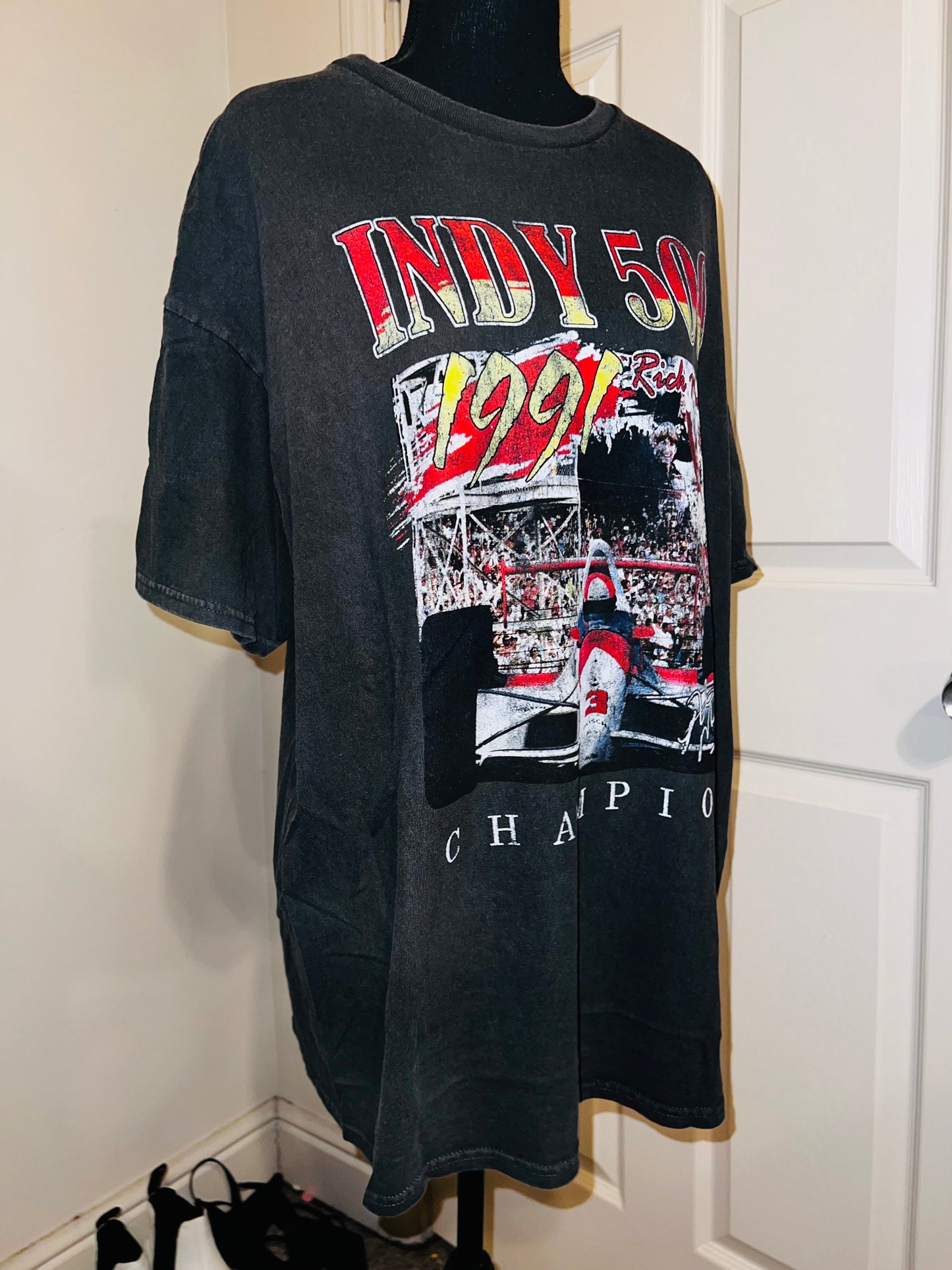 Indy 500 Oversized Distressed Tee