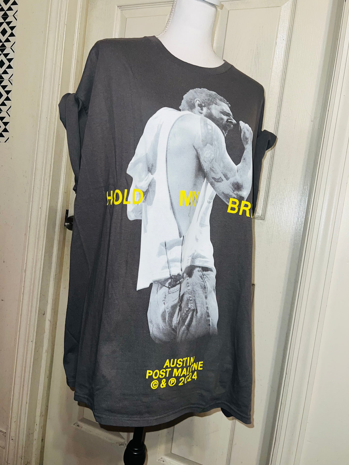 Post Malone Oversized Distressed T-Shirt