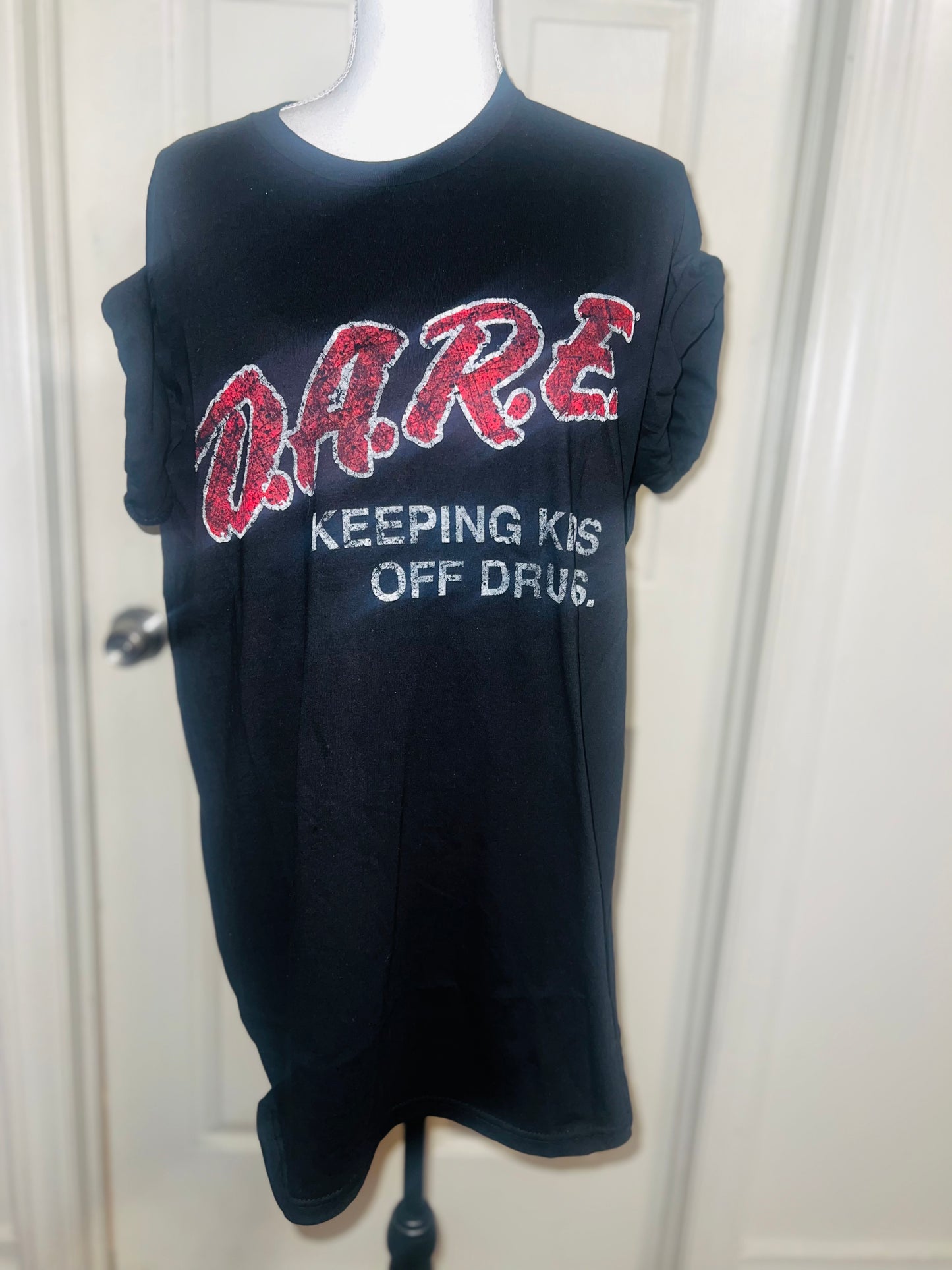 D.A.R.E. Oversized Distressed Tee