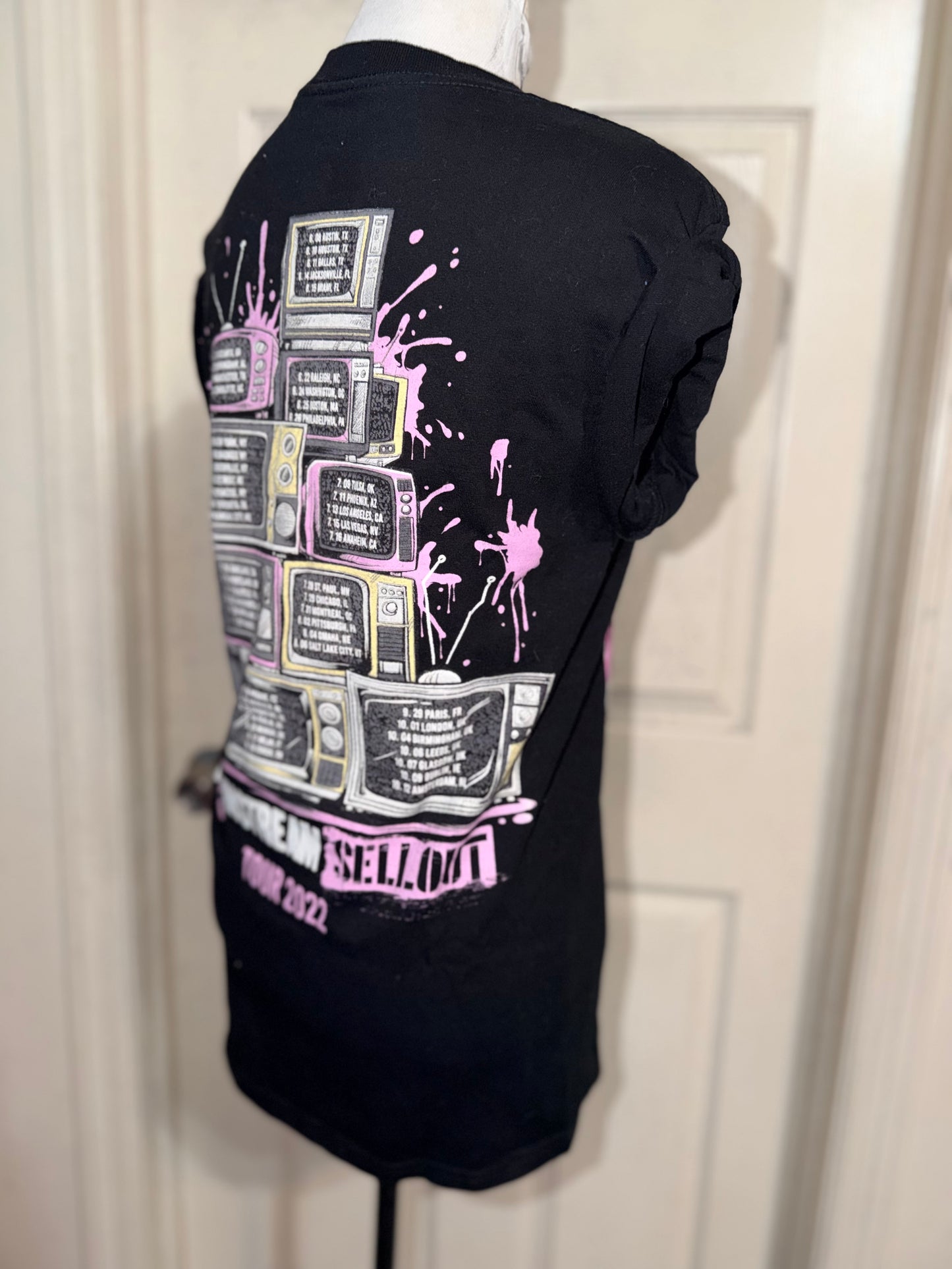 Machine Gun Kelly ft. Avril Lavigne Double Sided Oversized Distressed Tee