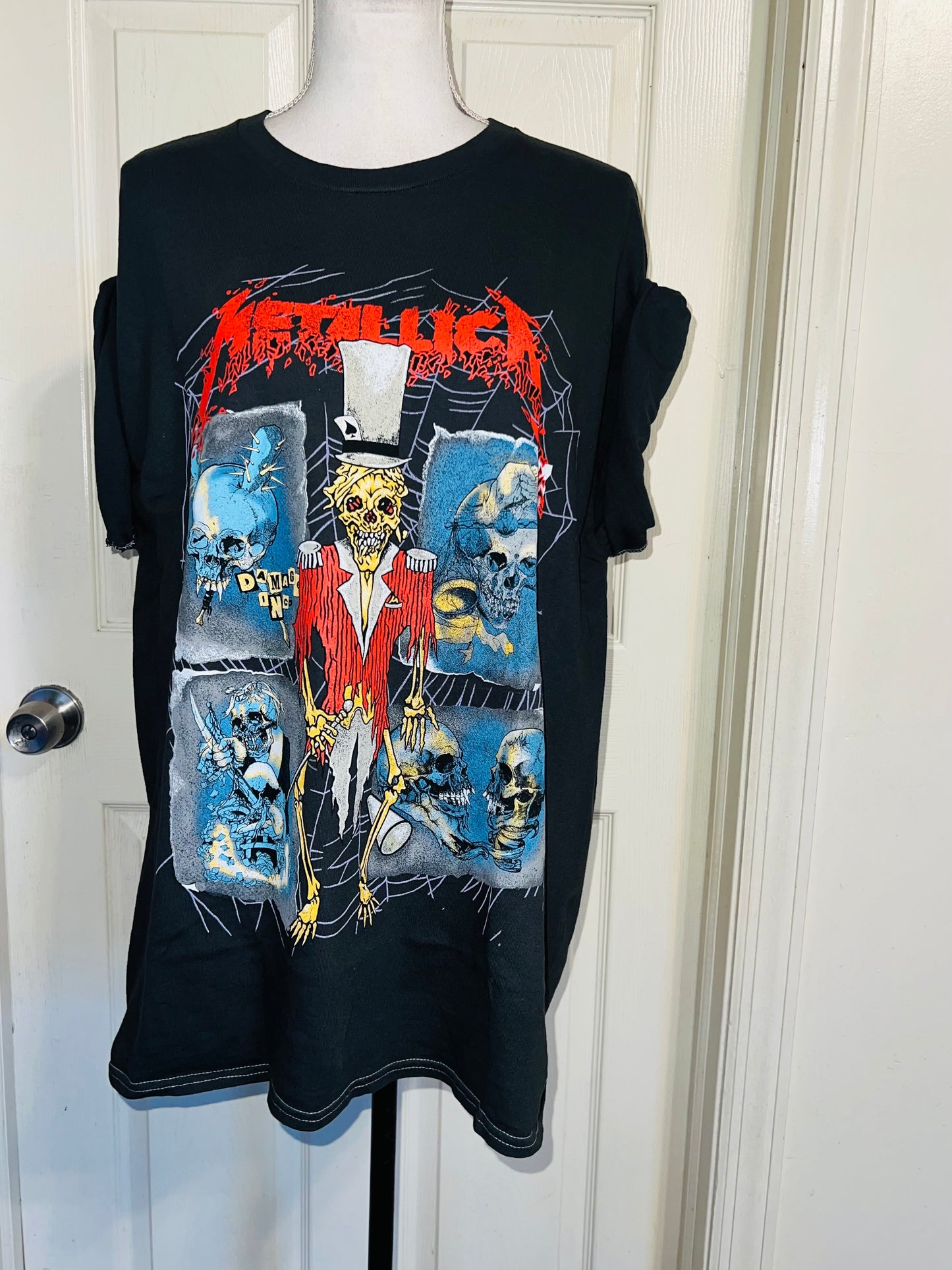 Metallica Double Sided Oversized Distressed Tee