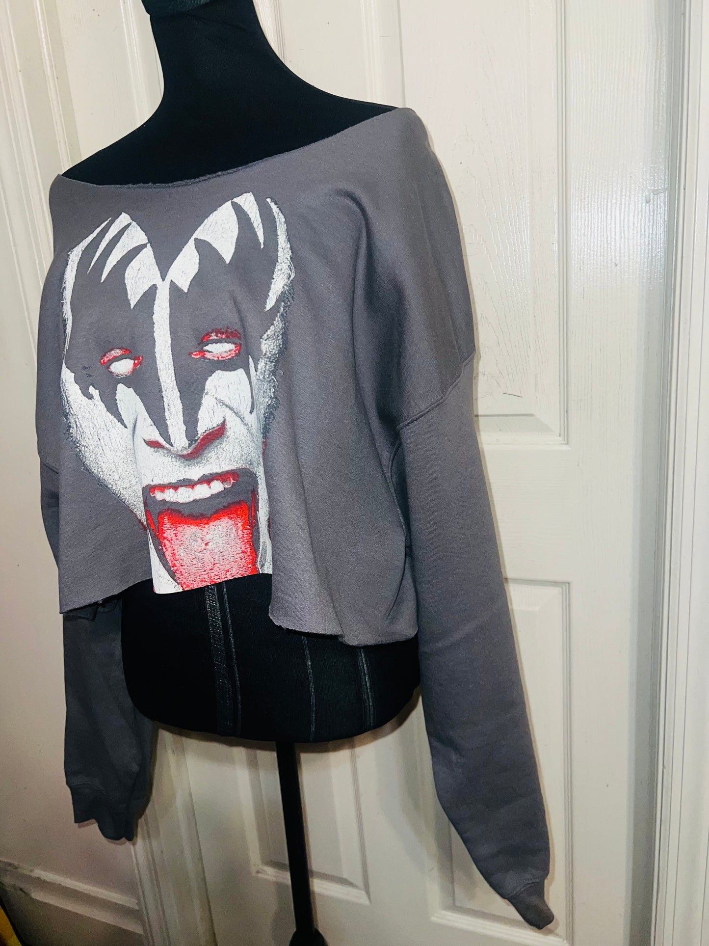 Gene Simmons/Kiss Oversized OFTS Cropped Sweatshirt