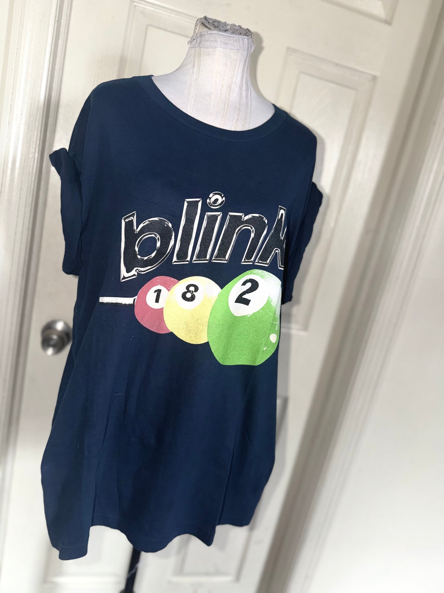 Blink-182 Oversized Distressed Tee