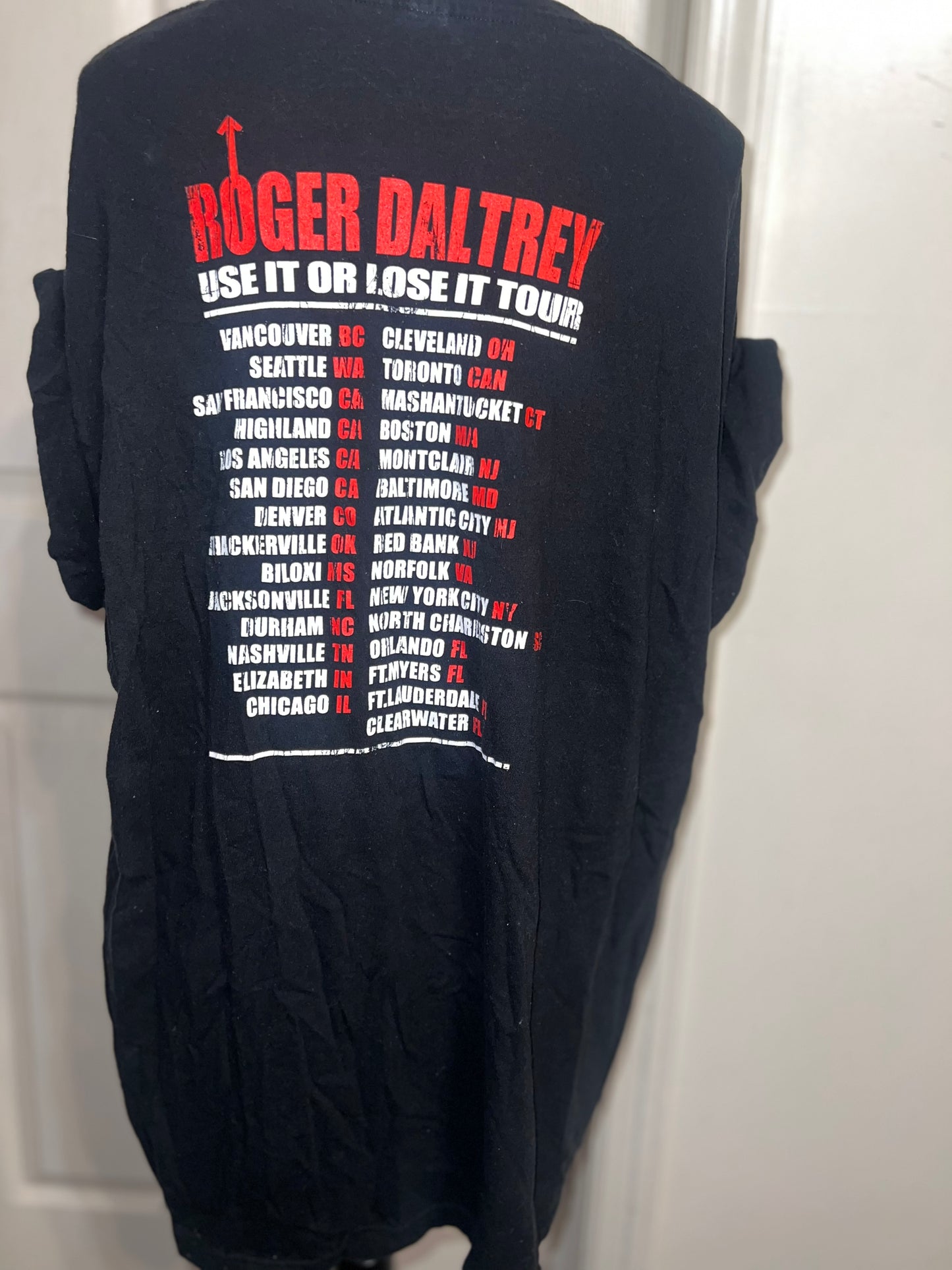 Roger Daltrey Double Sided Oversized Distressed Vintage Tee