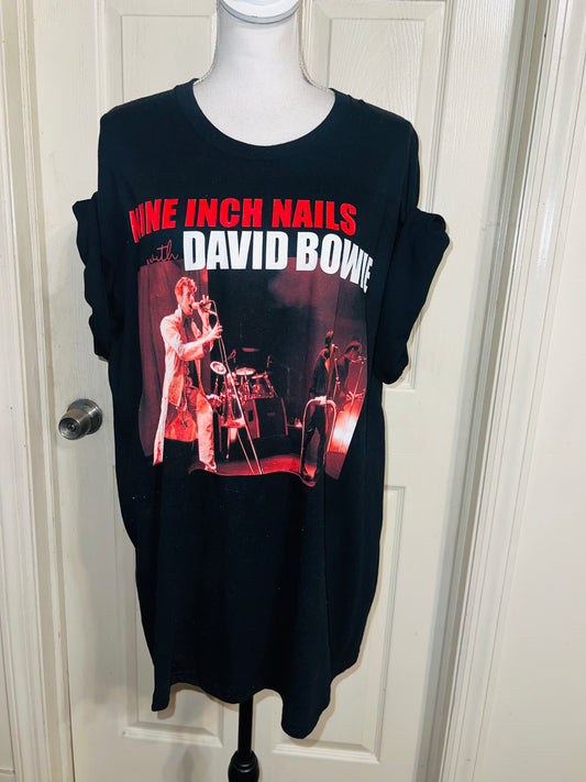 Nine Inch Nails and David Bowie Oversized Tee