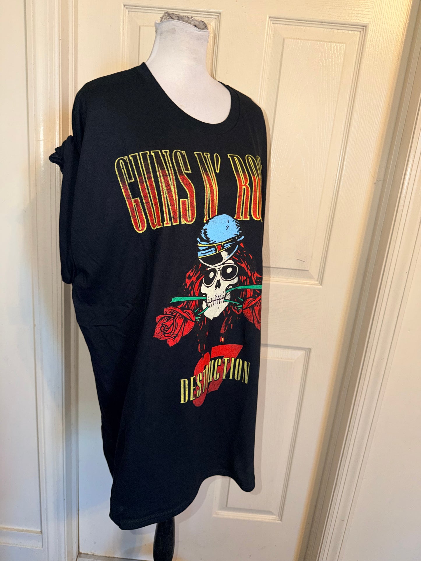 Guns N’ Roses Double Sided Oversized Distressed Tee