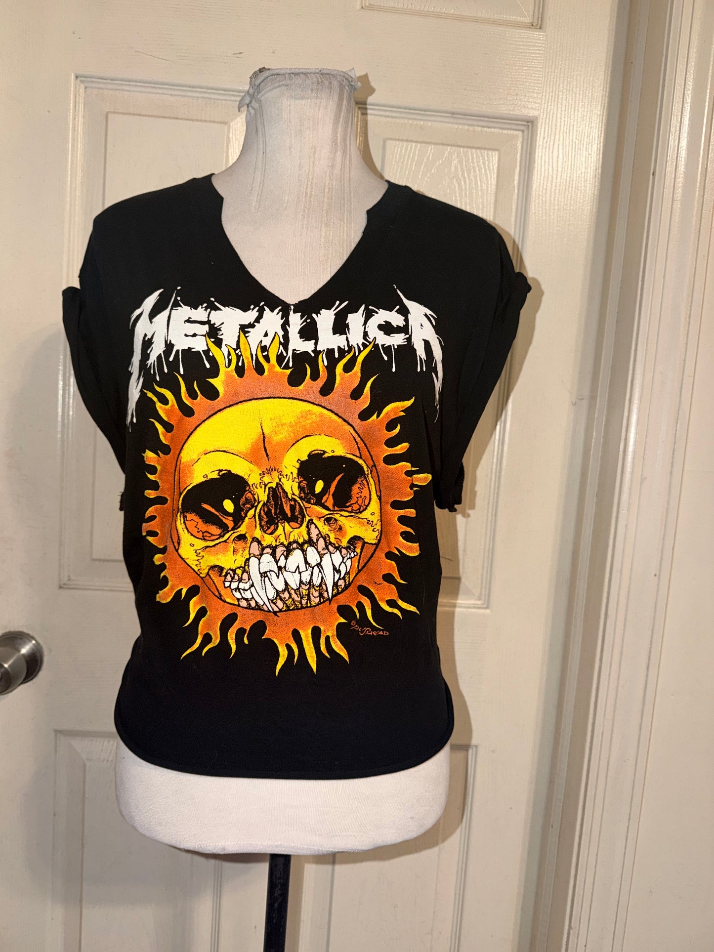 Metallica Open Tie Back Tee