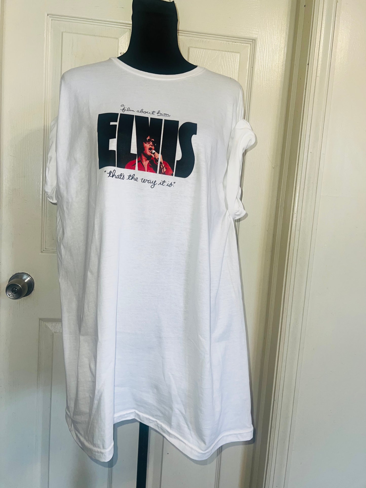 Elvis Double Sided Oversized Distressed Tee
