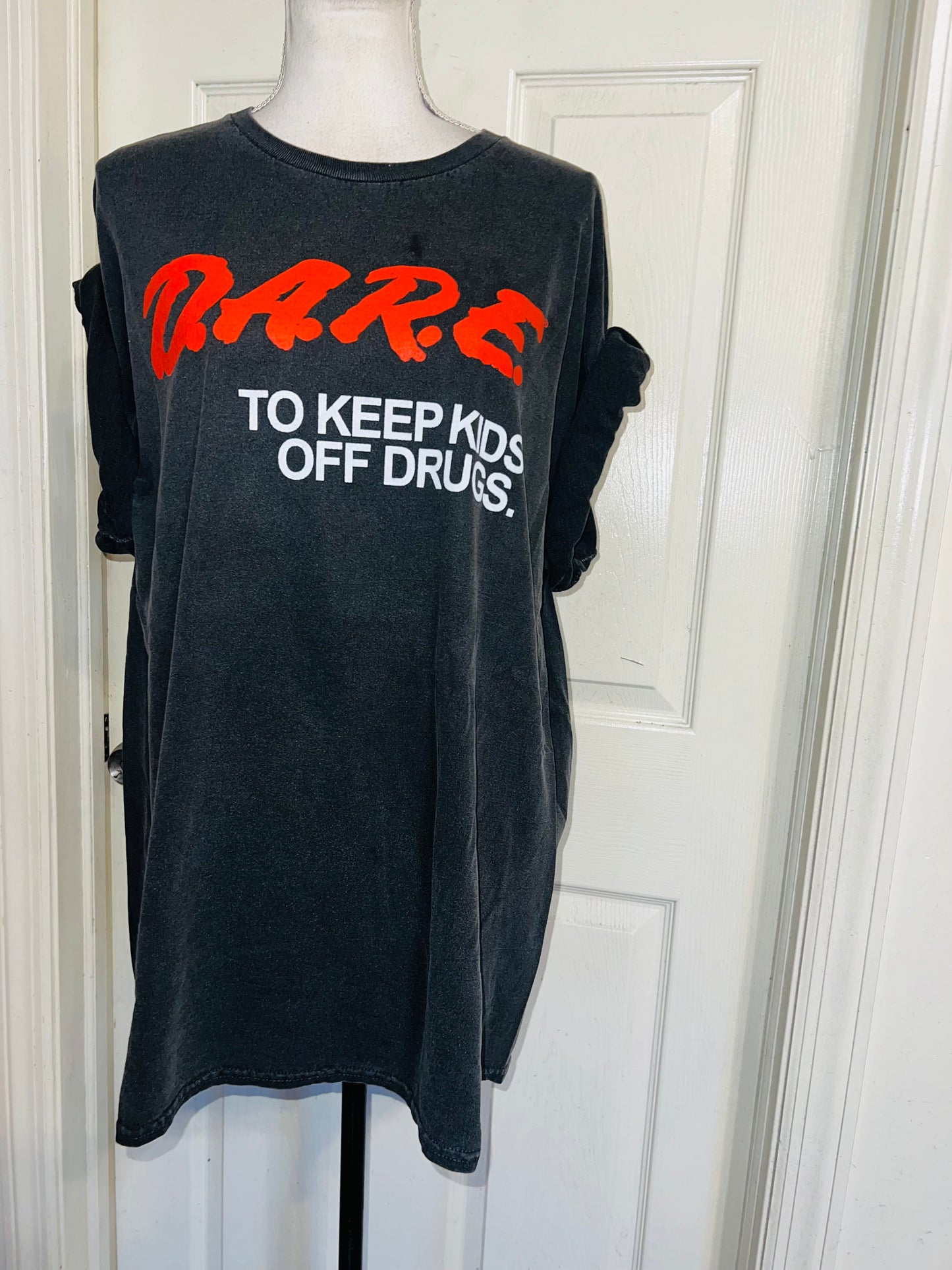 D.A.R.E. Oversized Distressed Tee