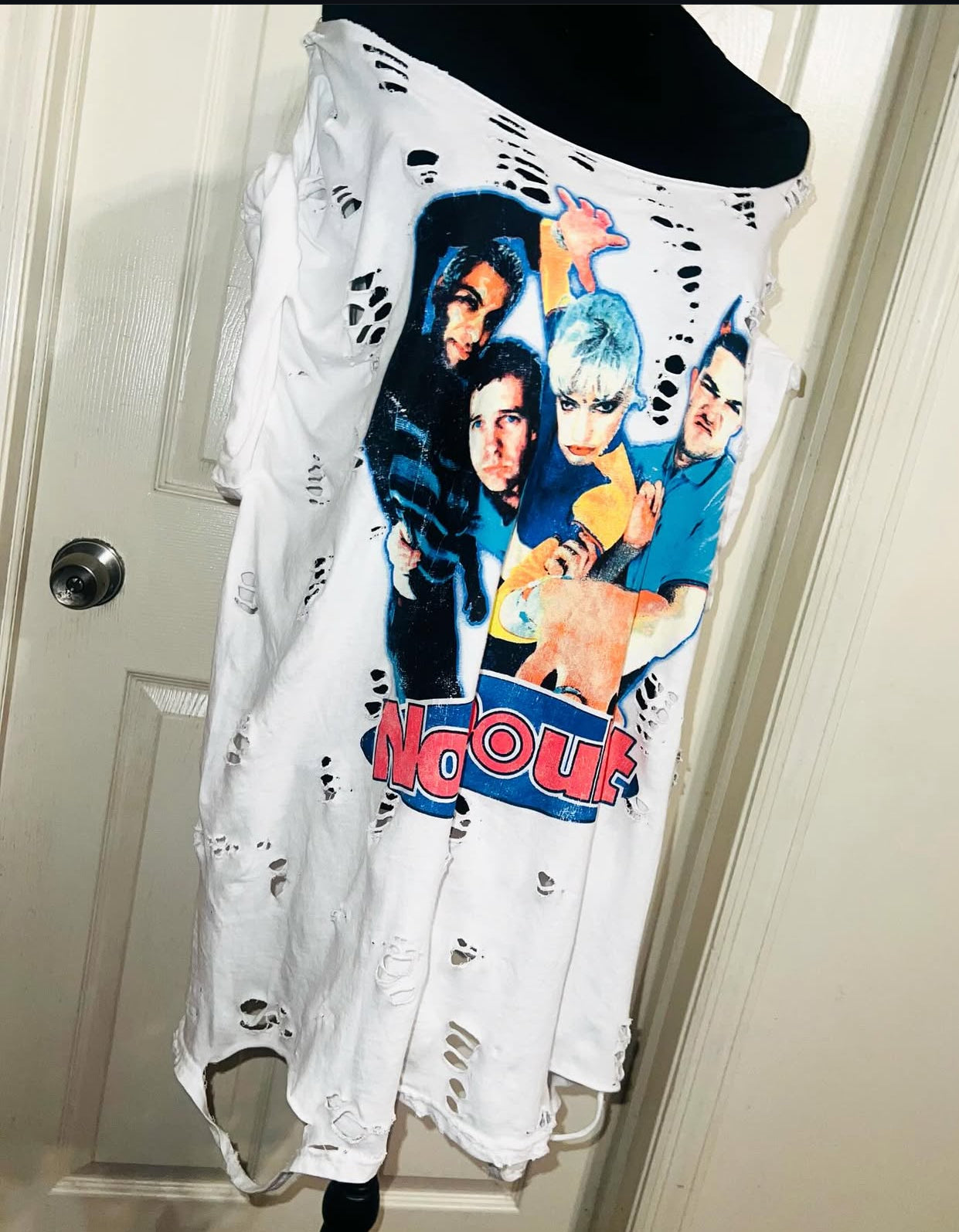No Doubt Oversized Distressed Tee