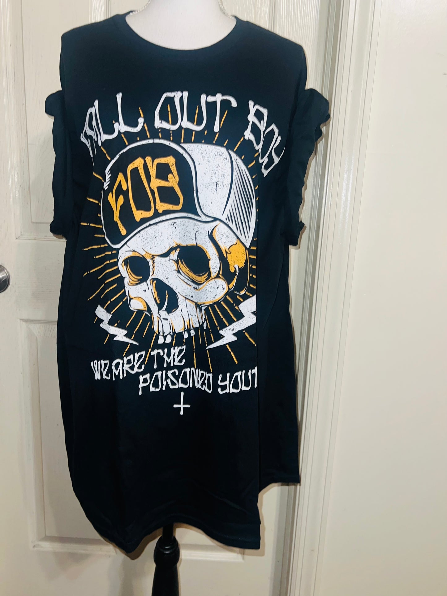 Fall Out Boy Oversized Distressed Tee