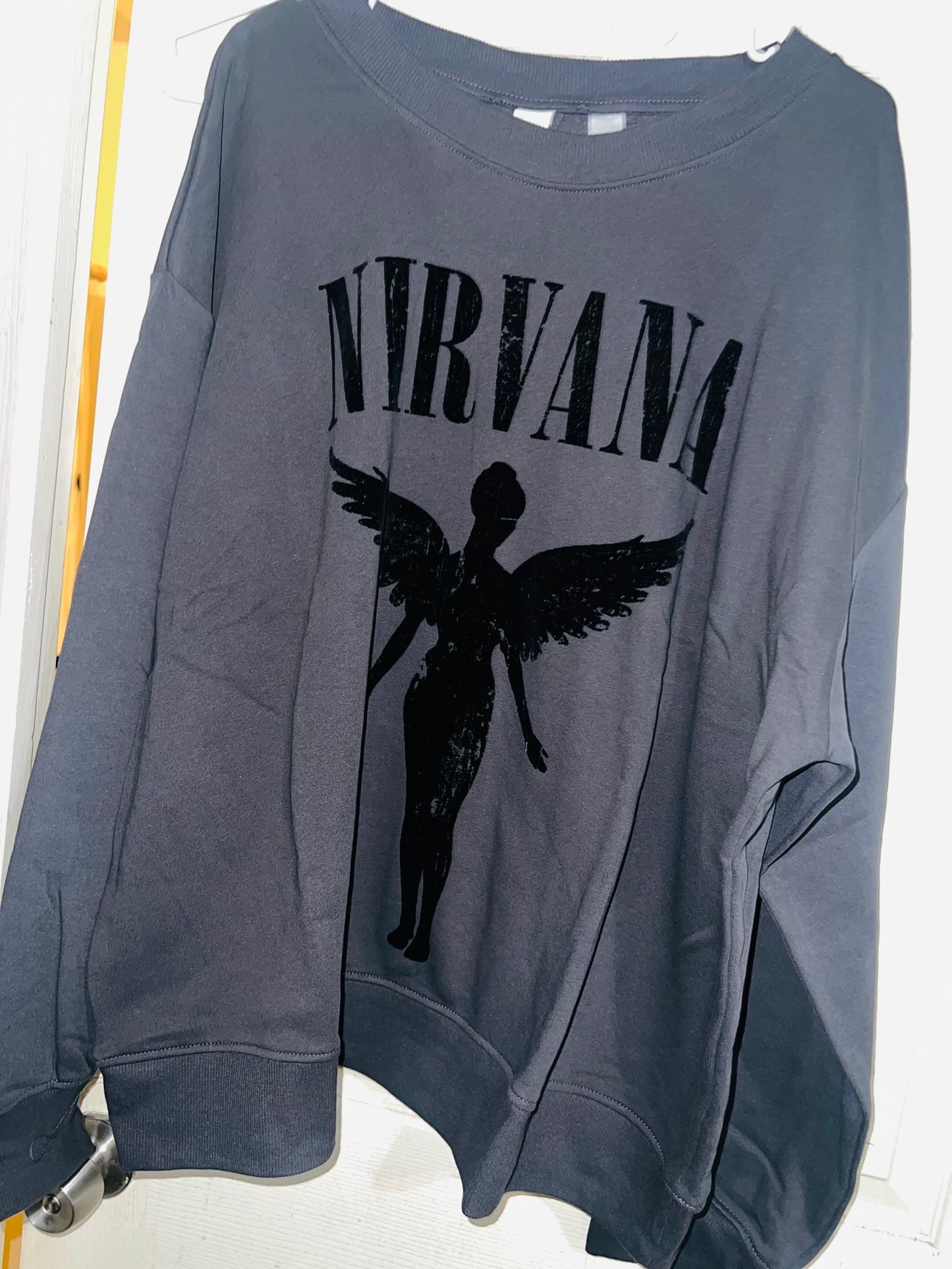 Nirvana Oversized Distressed Sweatshirt