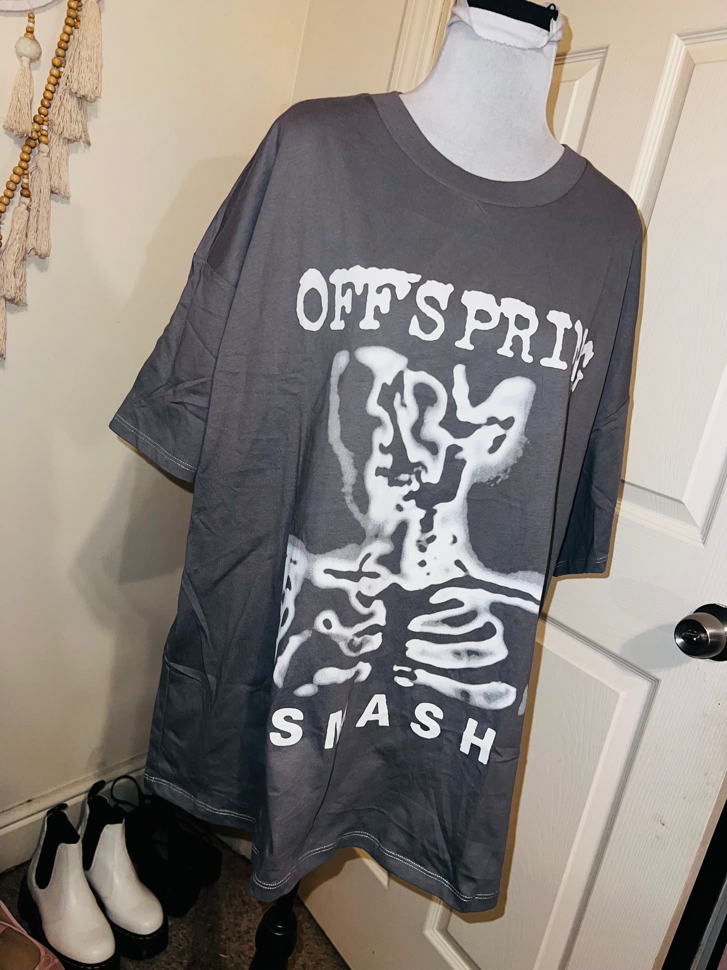 The Offspring “Smash” Oversized Distressed Tee