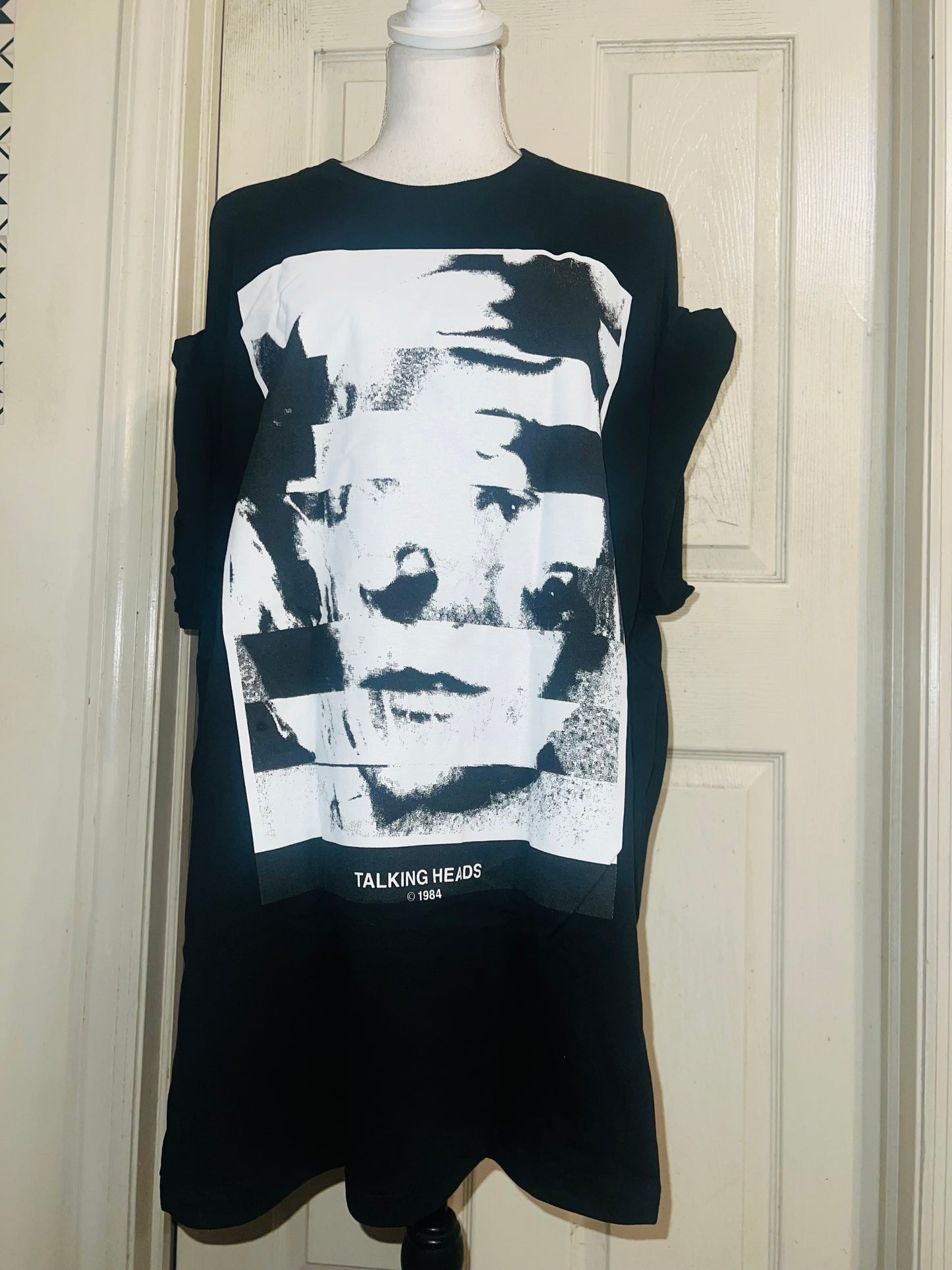 The Talking Heads Double Sided Oversized Distressed Tee