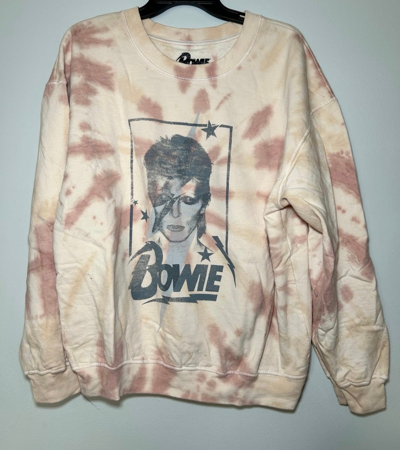 David Bowie Oversized Distressed Sweatshirt