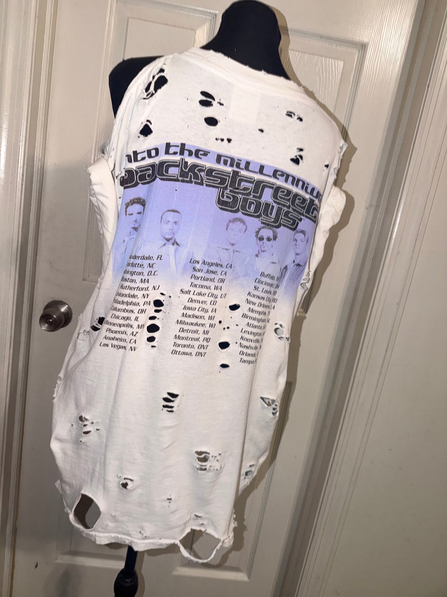 Backstreet Boys Vintage Double Sided Distressed Tee (as is)