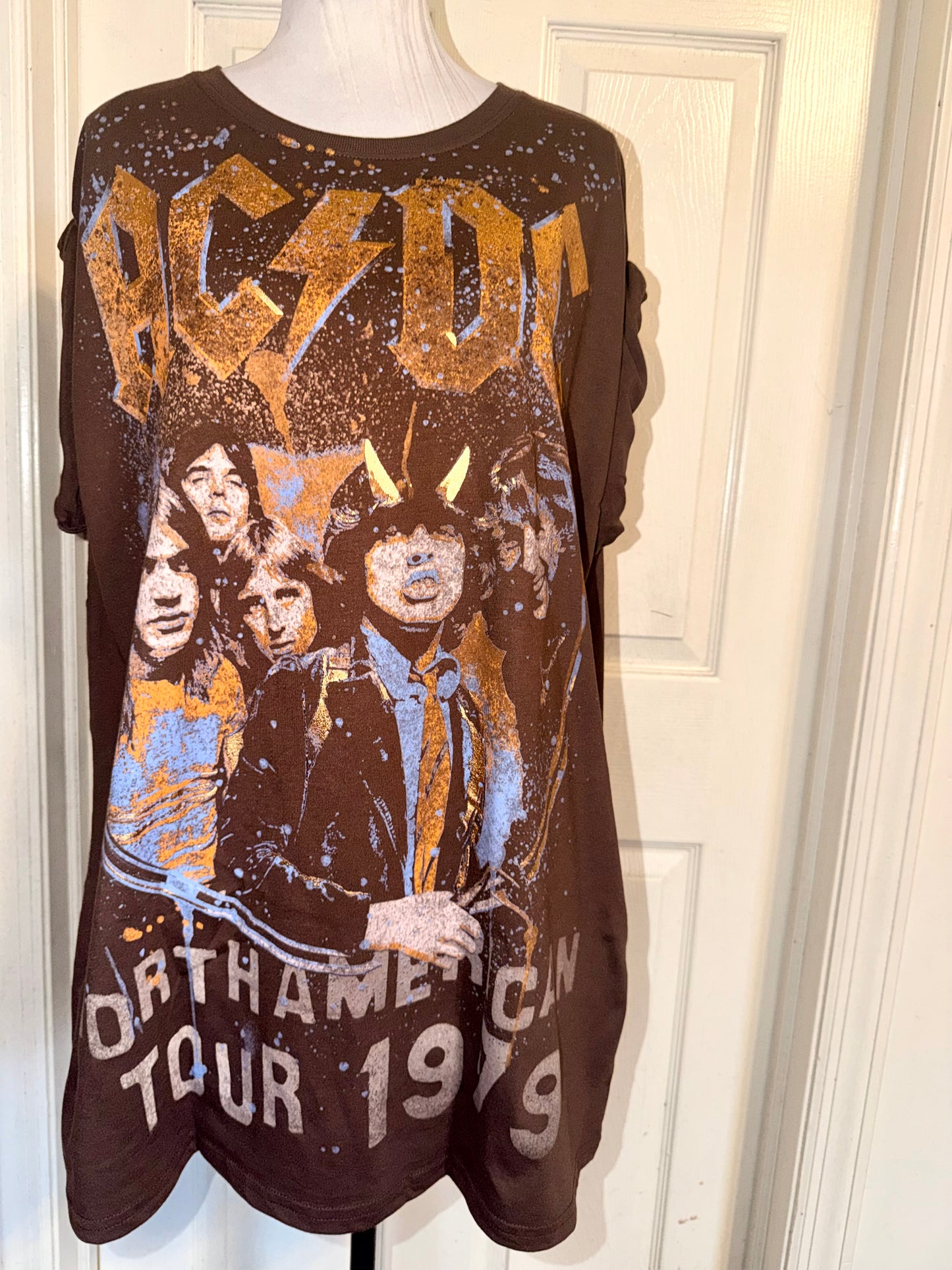 AC/DC Double Sides Oversized Tee