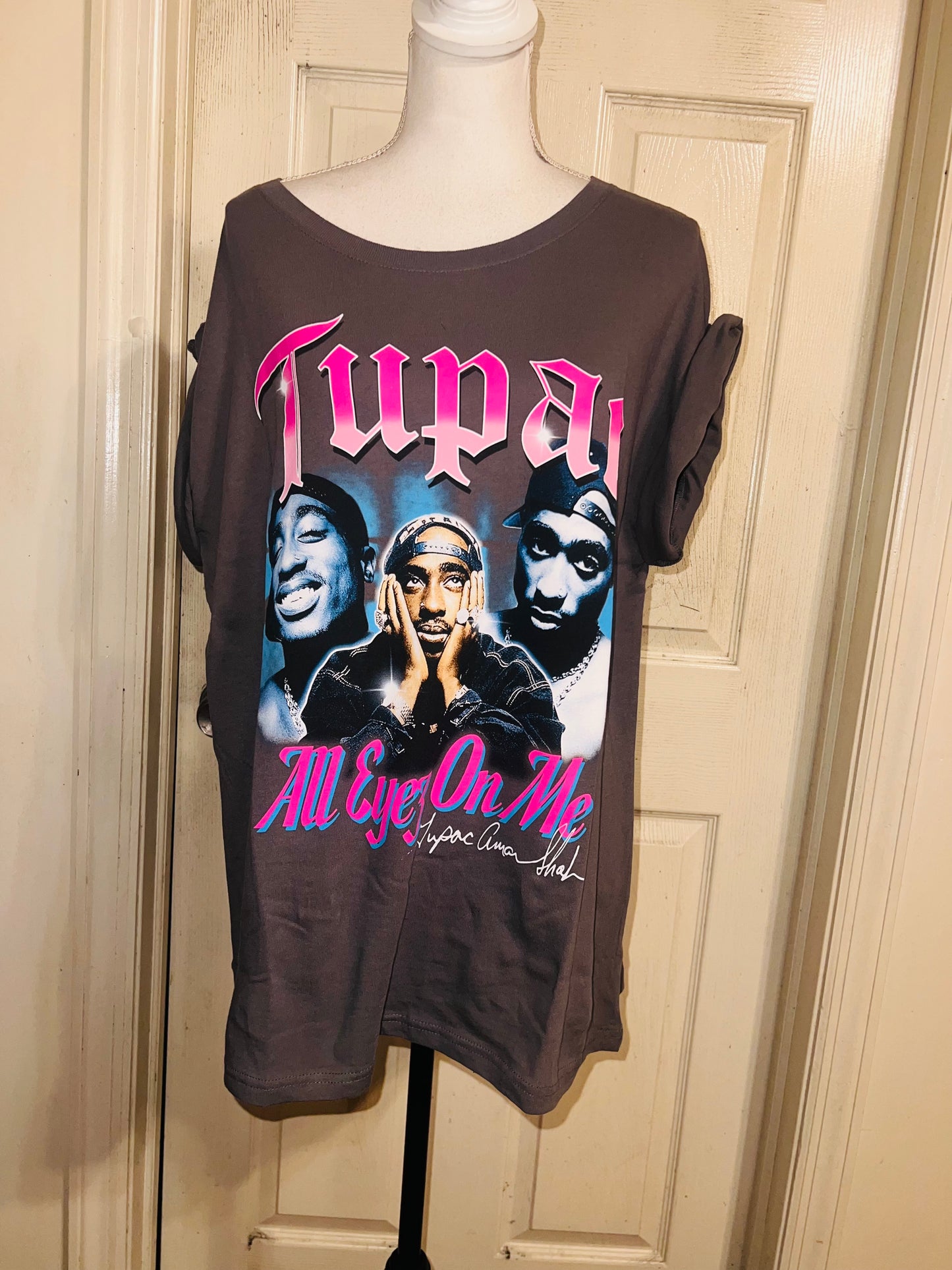 Tupac Oversized Distressed Tee