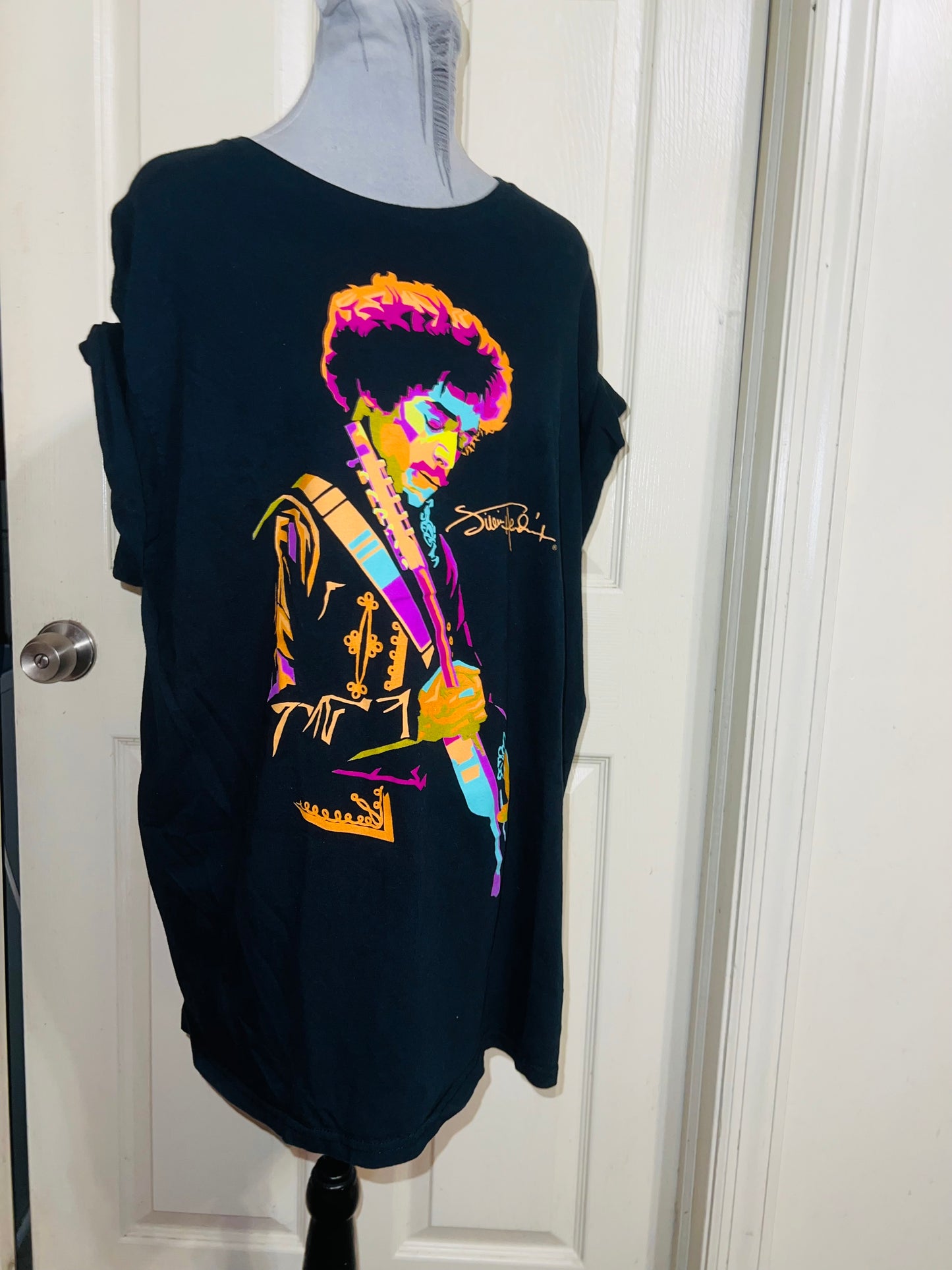 Jimi Hendrix Distressed Oversized Tee