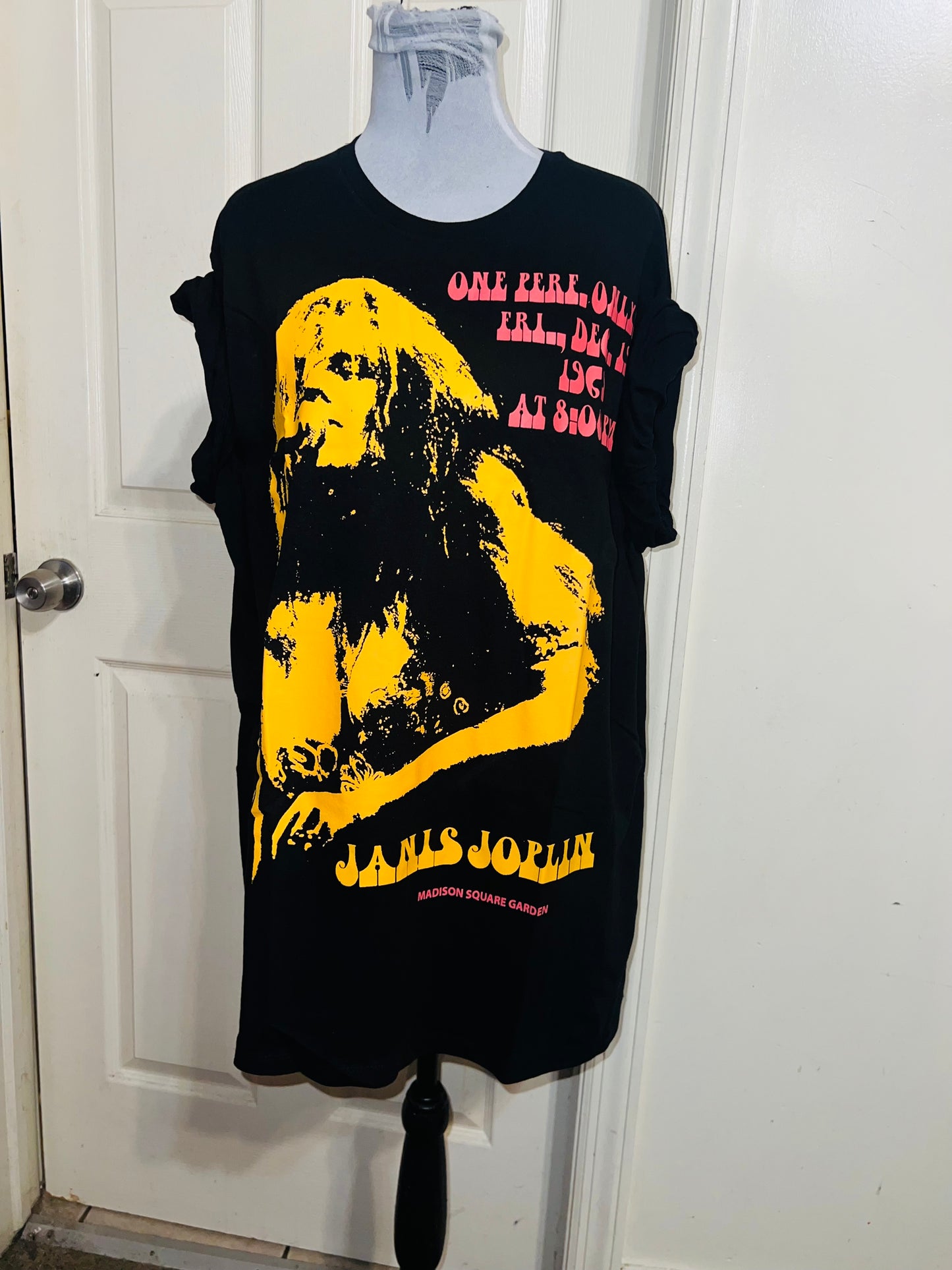 Janis Joplin Oversized Distressed Tee