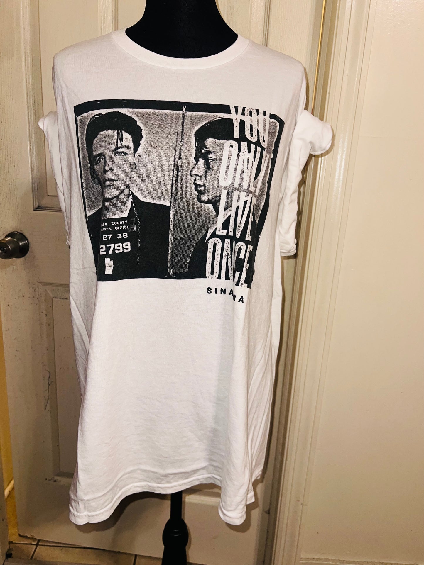 Frank Sinatra Oversized Distressed Tee