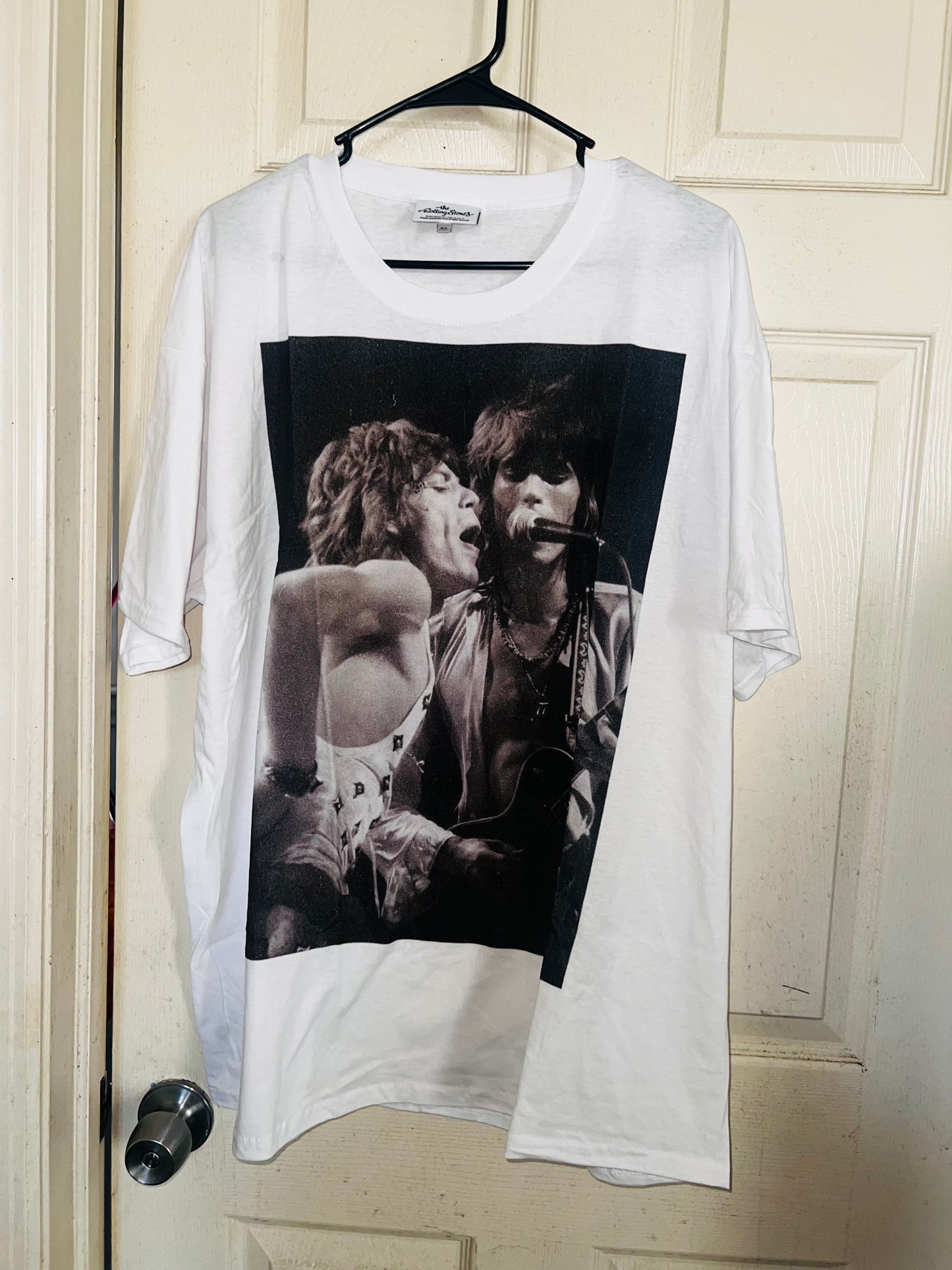 Mick Jagger & Keith Richards Rolling Stones Oversized Distressed Tee